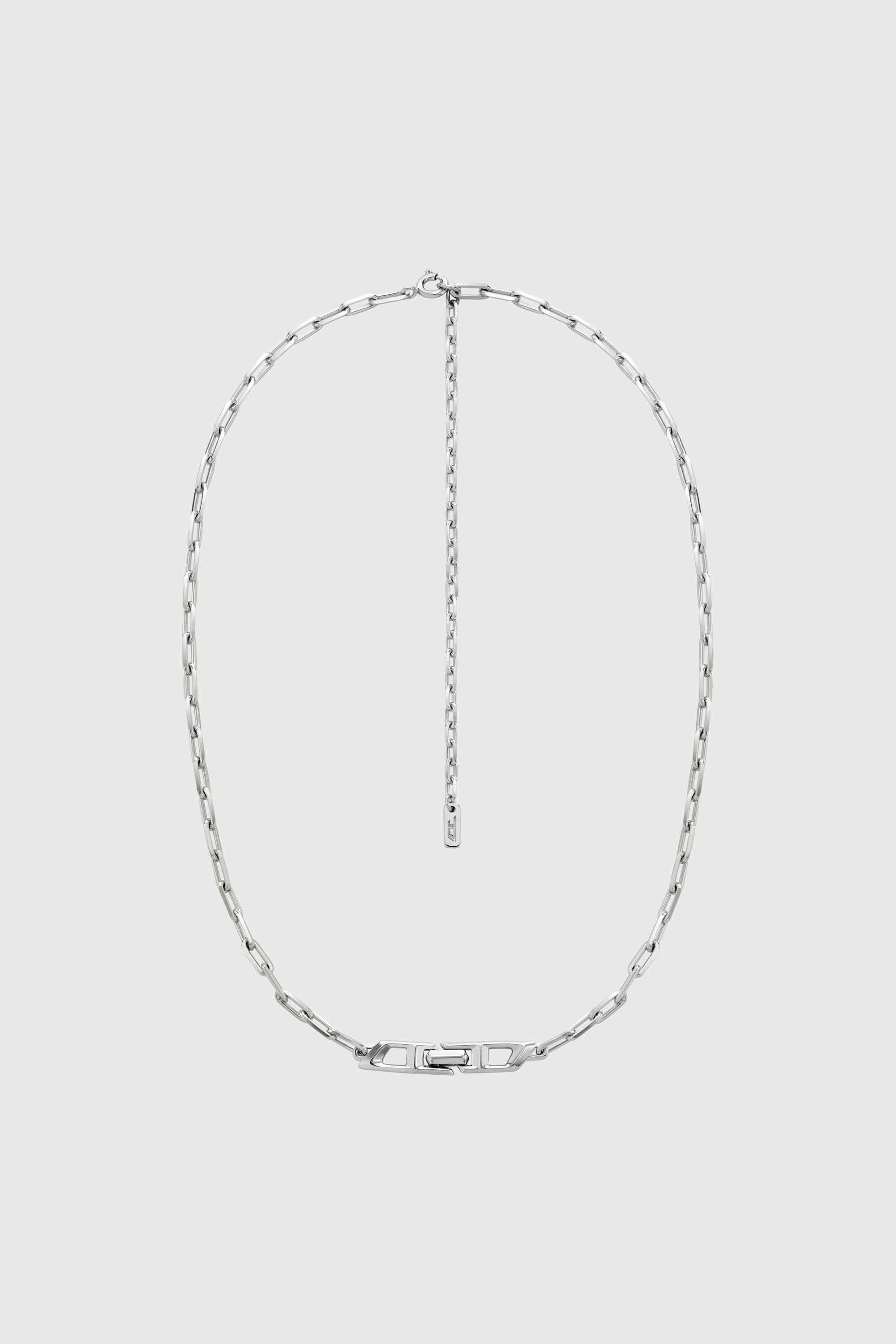 Diesel - DL1364040 STERLING SILVER JEWEL, Unisex's Sterling silver chain necklace in Silver - 2