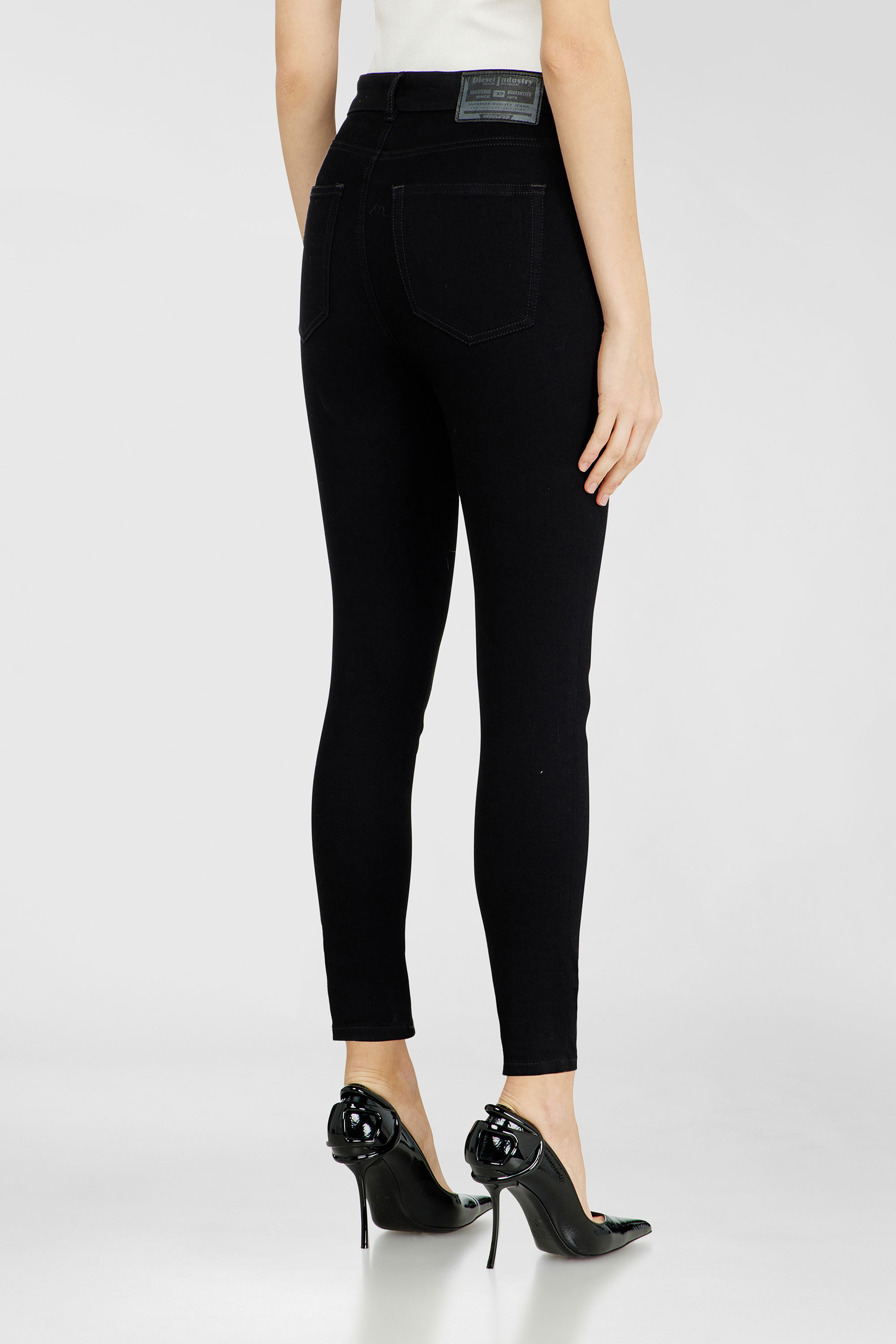 Diesel - Damen Skinny Jeans 1984 Slandy-High 069EF, Schwarz/Dunkelgrau - 5