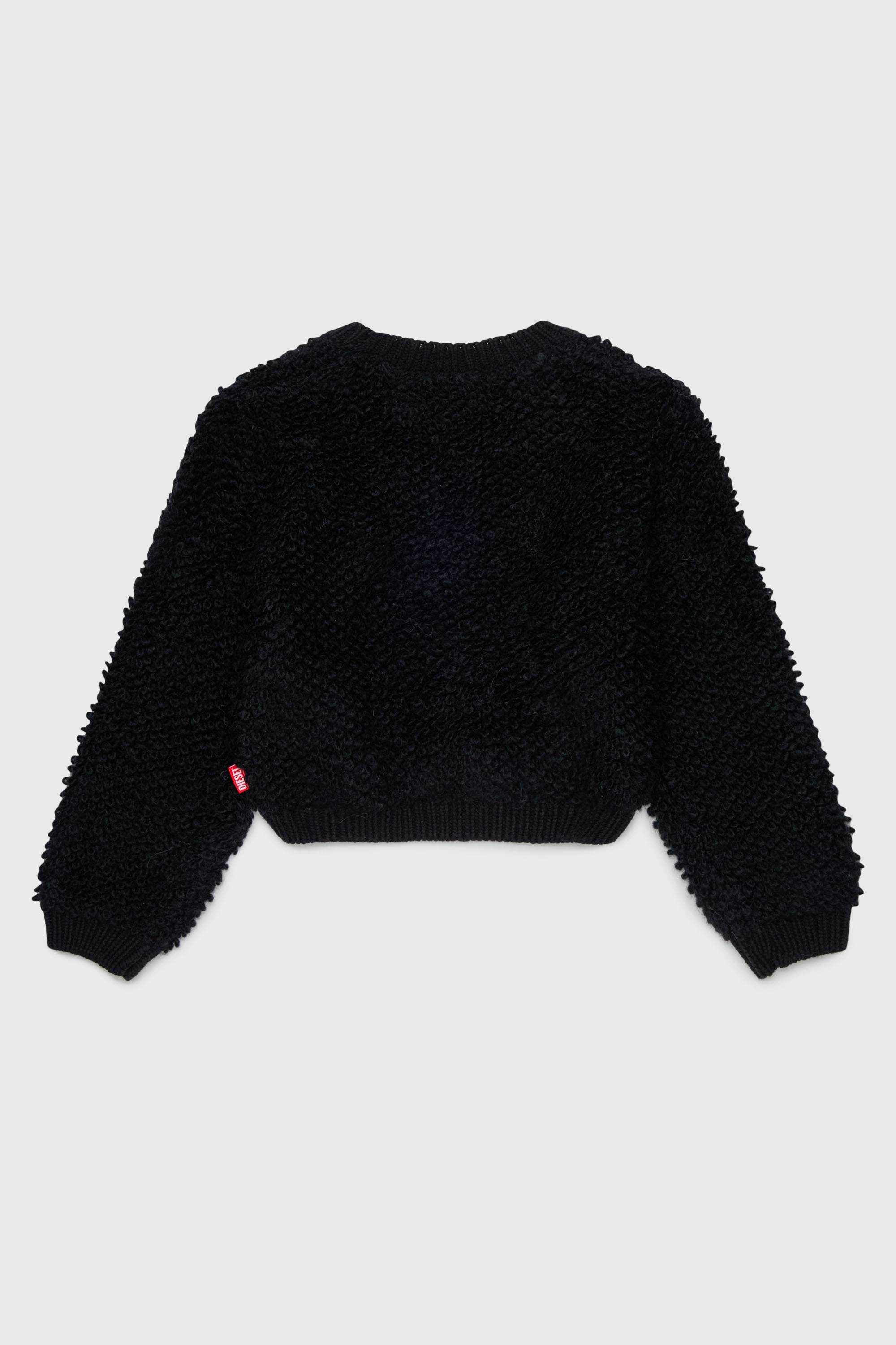 Diesel - KRIM, Damen Zip-Cardigan aus strukturiertem Boucl&eacute;-Strick in Schwarz - 2