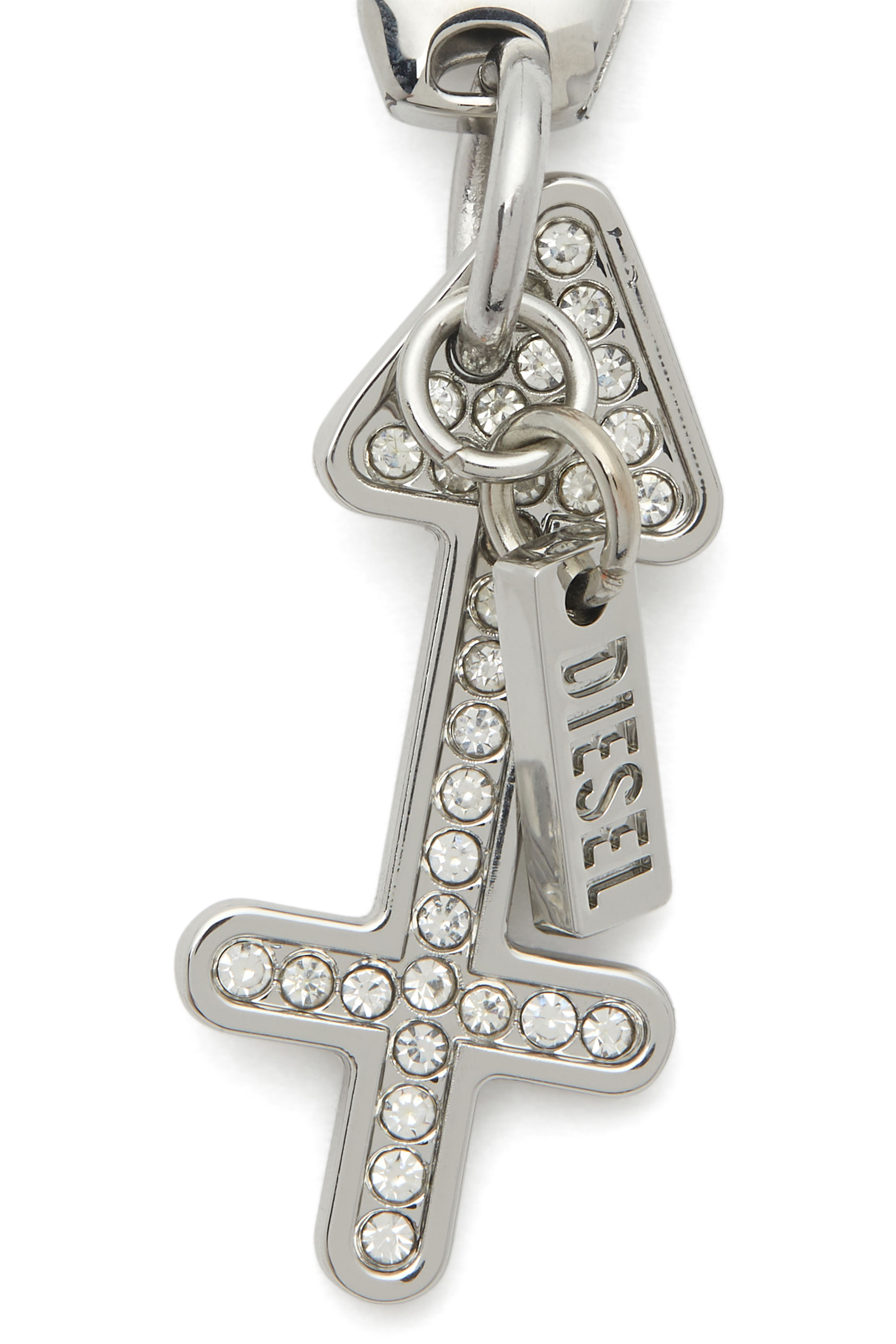 Diesel - CHARM SAGGITTARIUS, Unisex Metallanhänger Schütze mit Strasssteinen in Silber - 2