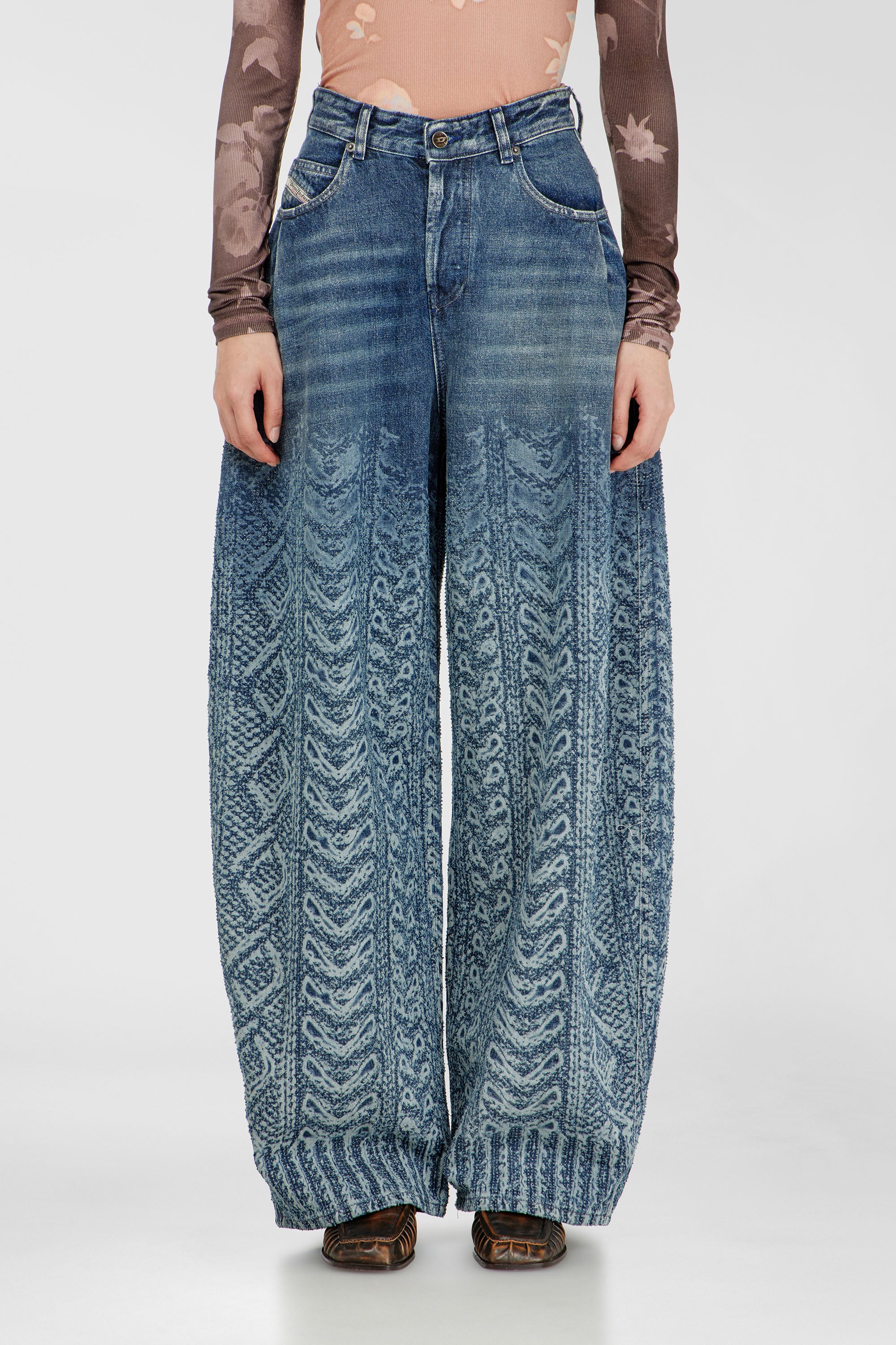 Diesel - Damen Relaxed Jeans 1987 D-Khelz 007EV, Dunkelblau - 1