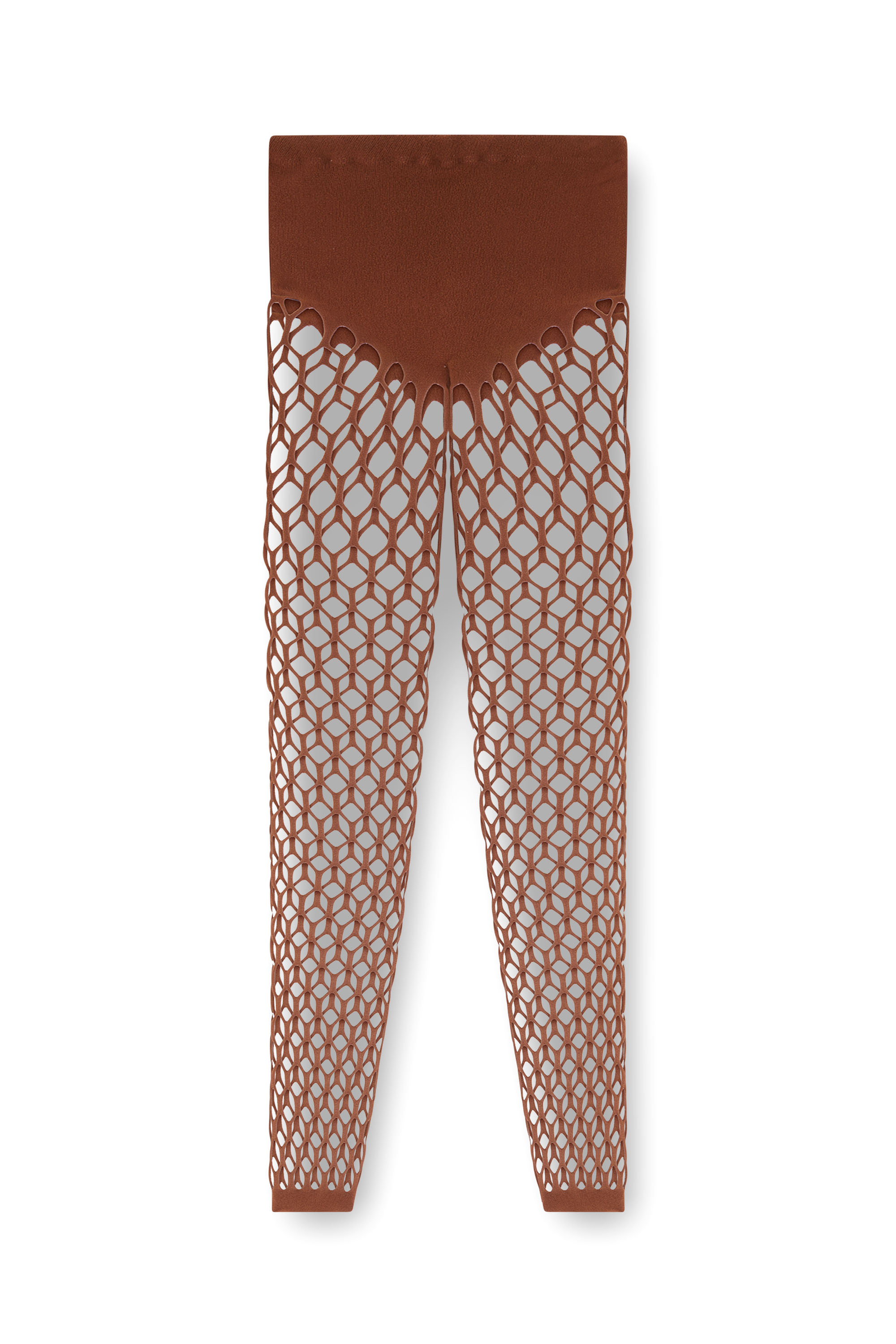 Diesel - M-ZORDA, Damen Dehnbare mesh-knit Strumpfhose in Braun - 4