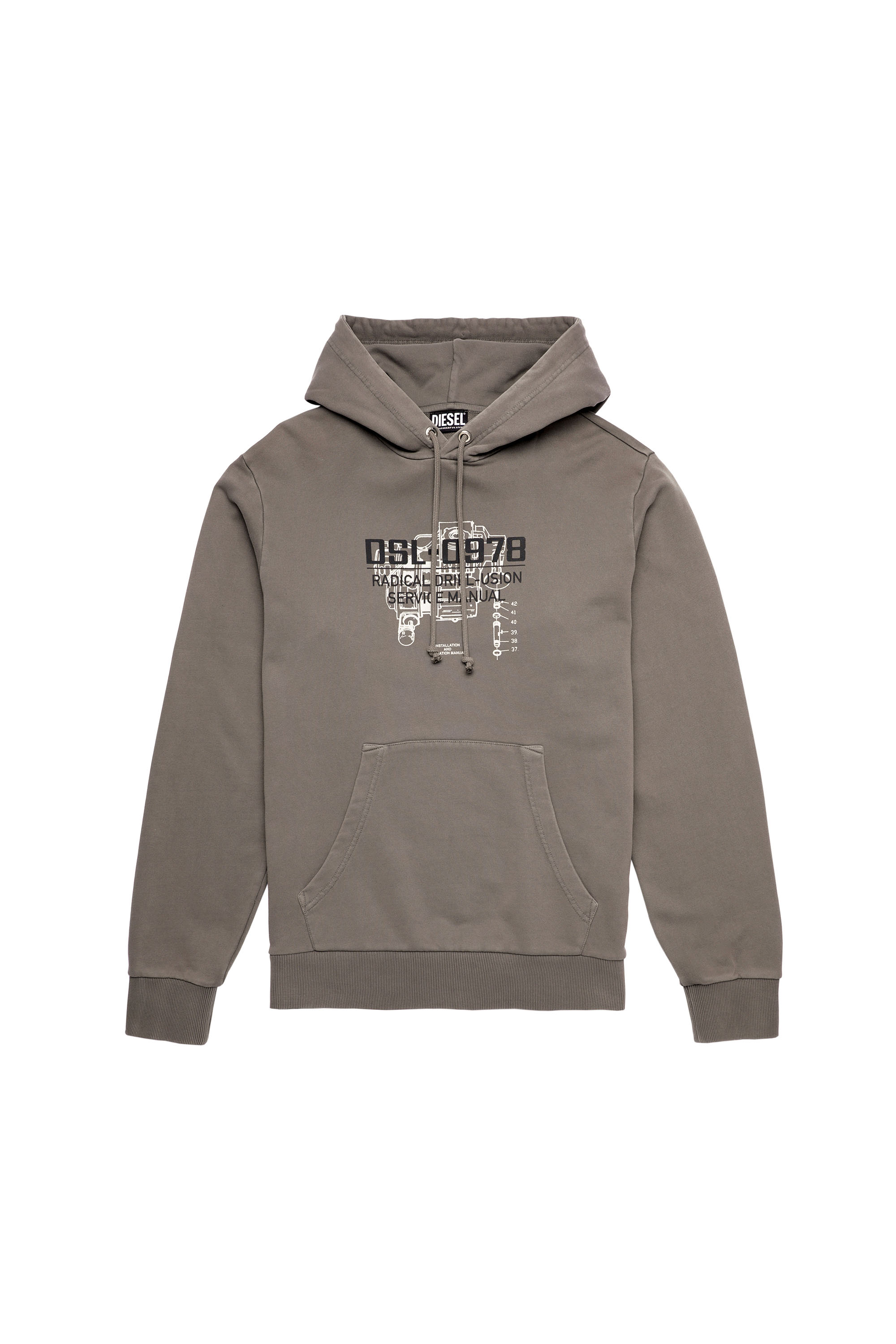 S-GIRK-HOOD-B3, Grau - Sweatshirts