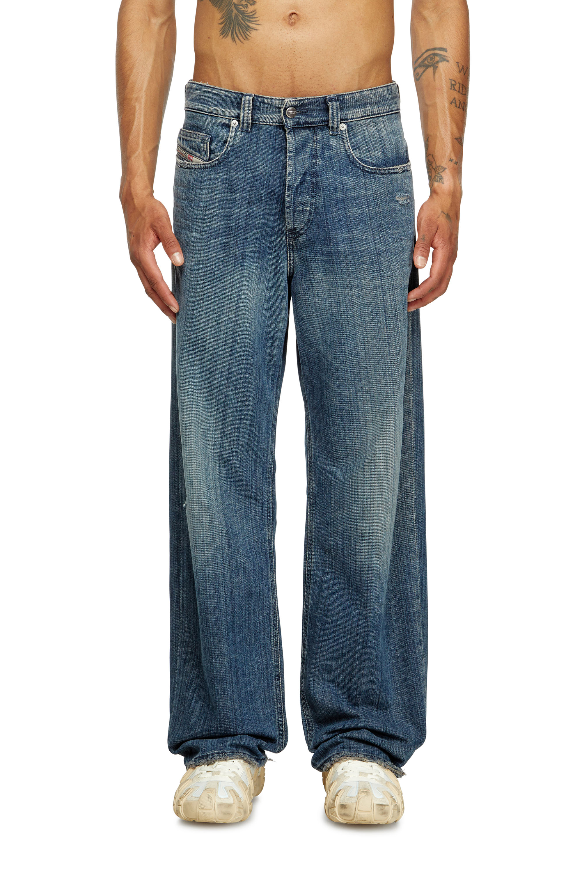 Diesel - Herren Relaxed Jeans 2001 D-Macro 09M09, Dunkelblau - 1