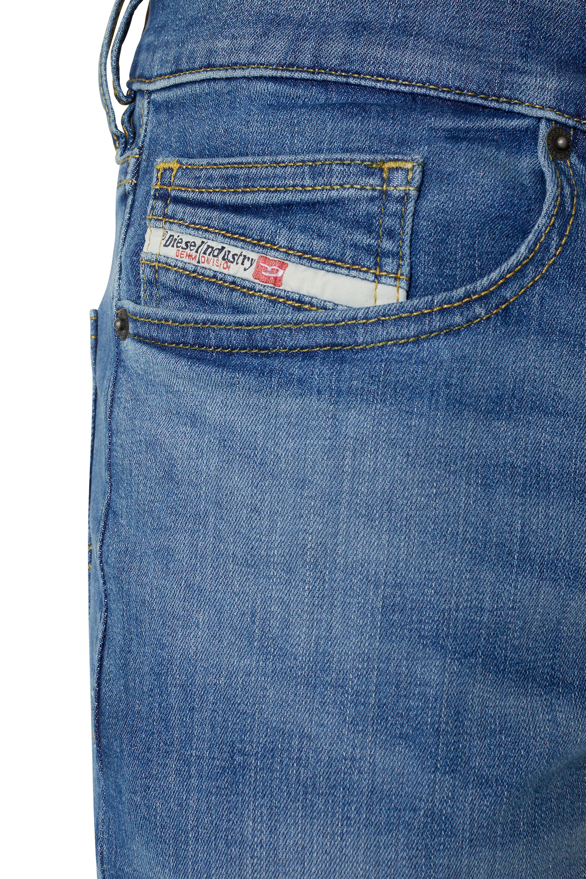 Diesel - D-Luster 0ELAV Slim Jeans, Mittelblau - Image 4