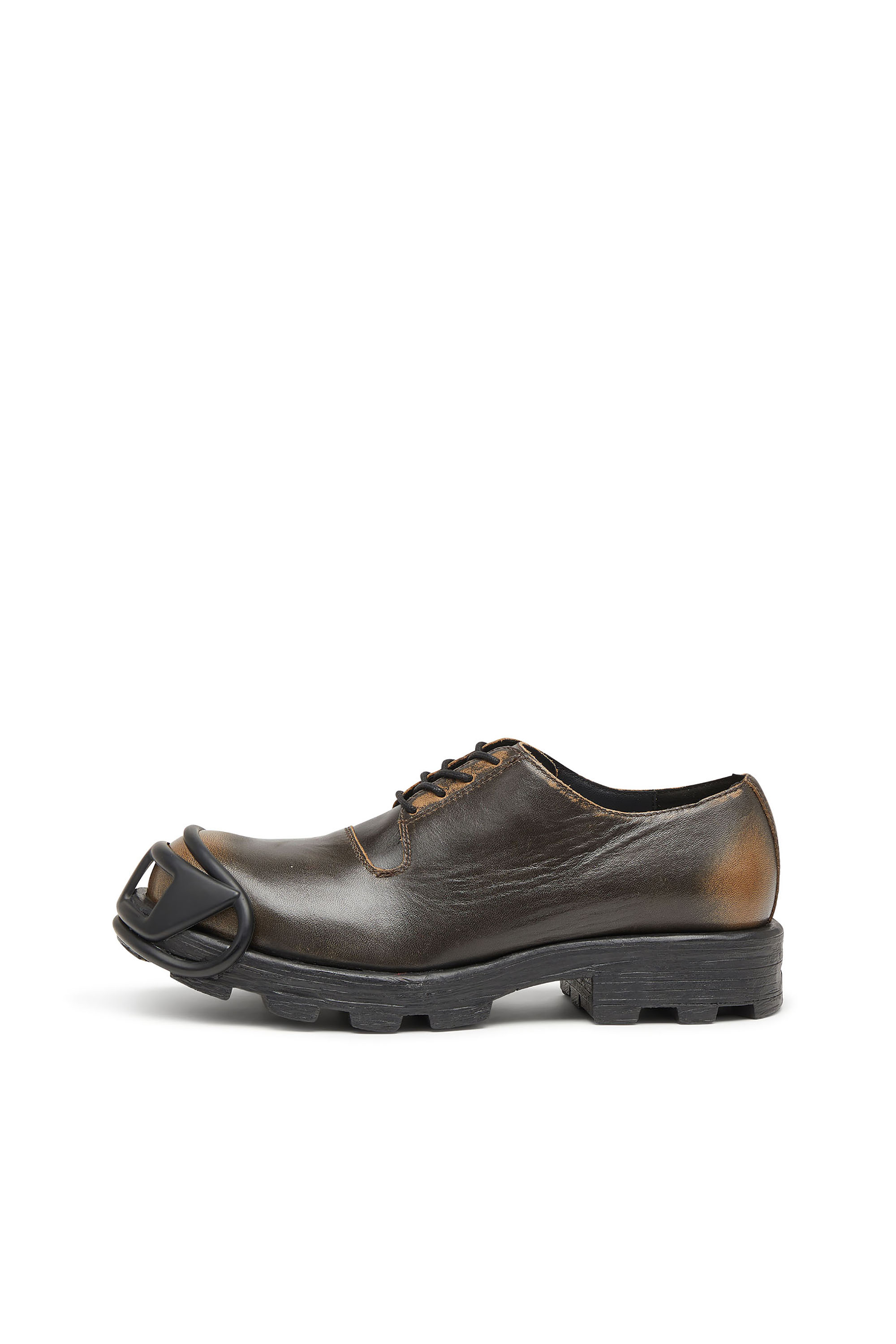 Diesel - D-HAMMER SO D, Herren D-Hammer-Derbyschuhe aus geb&uuml;rstetem Leder in Braun - 2