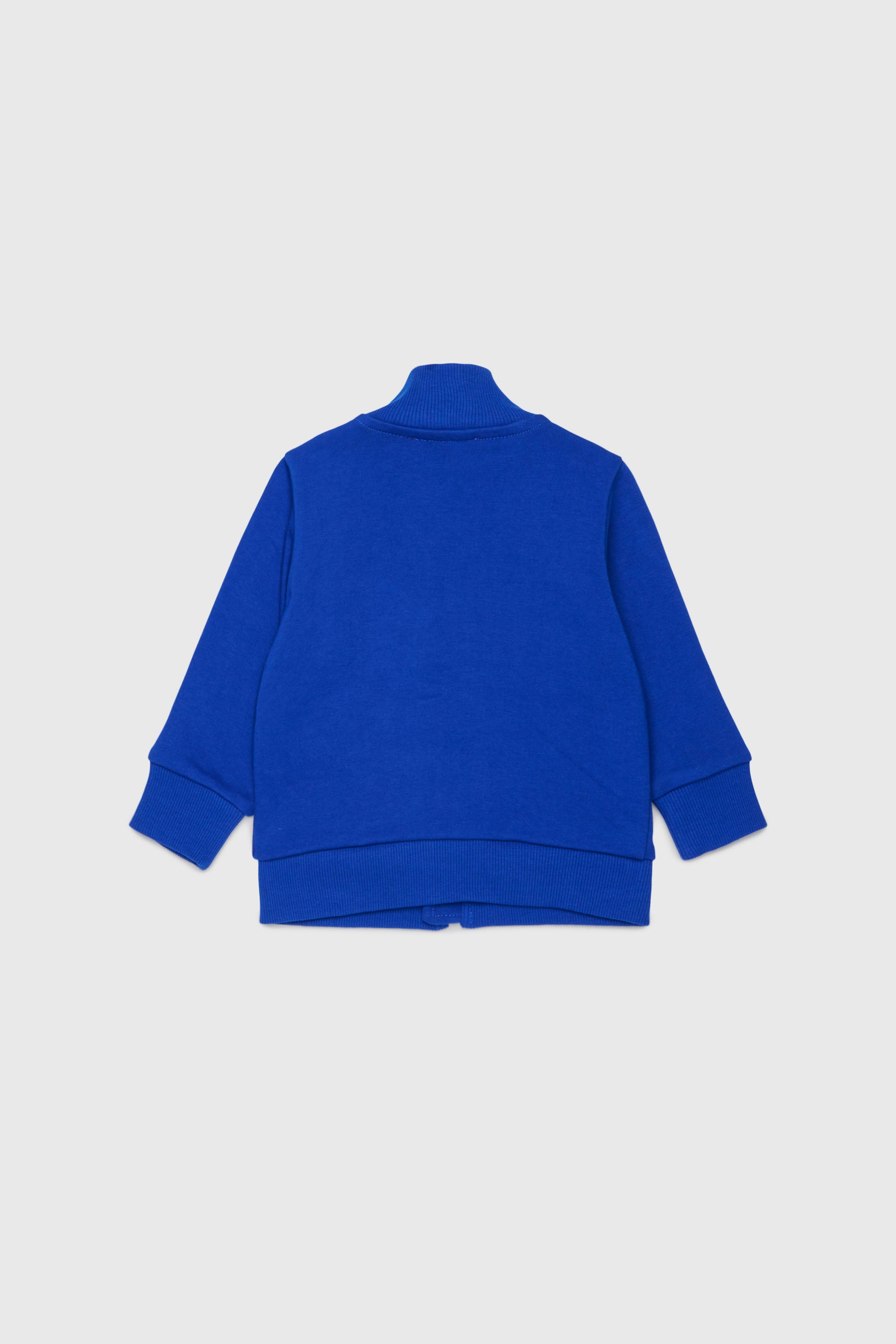Diesel - SDSELZIPB, Unisex Sweatshirt mit Rei&szlig;verschluss und Logo-Print in Blau - 3