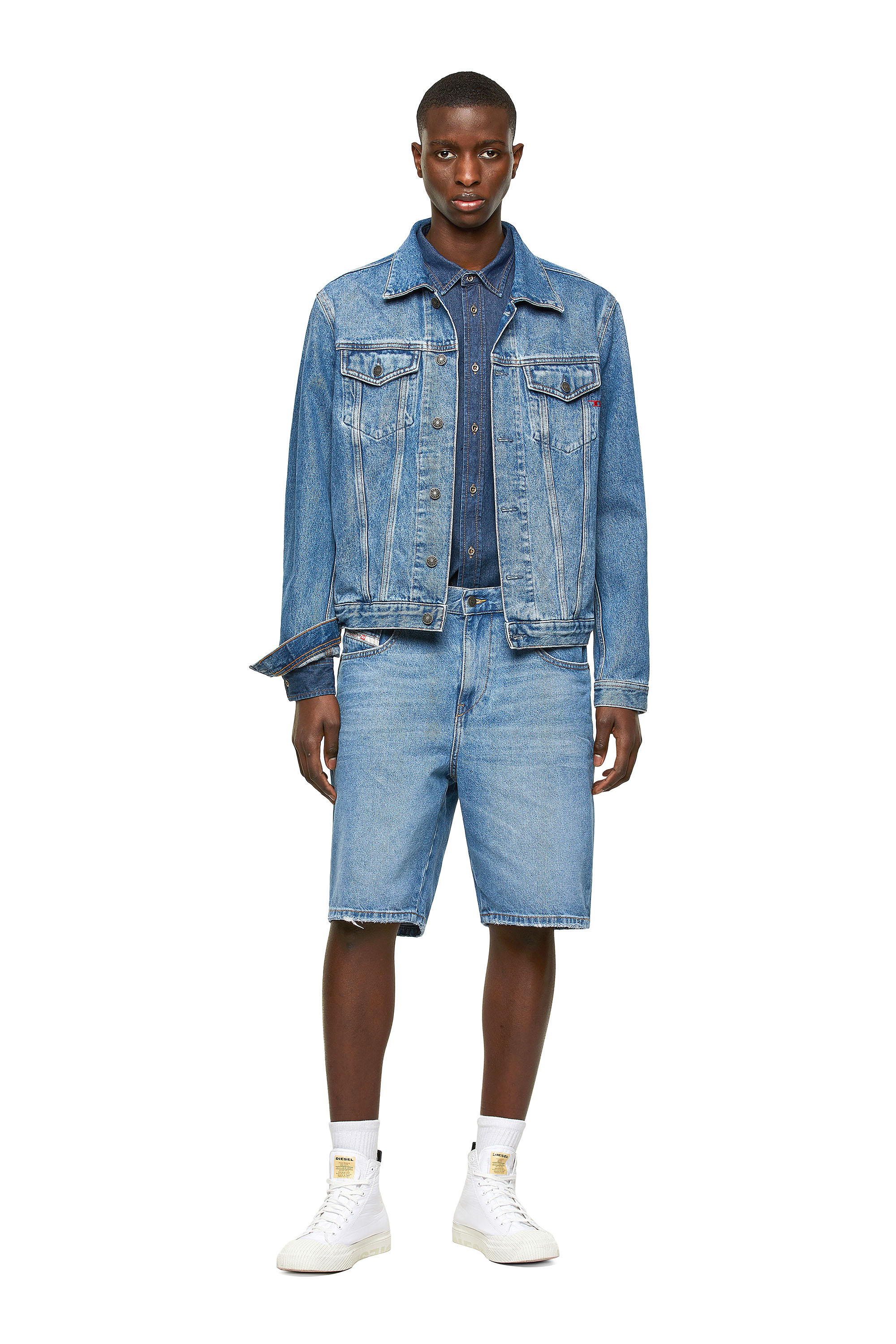 D-STRUKT-SHORT, Hellblau Diesel - D-STRUKT-SHORT, Hellblau - Image 1