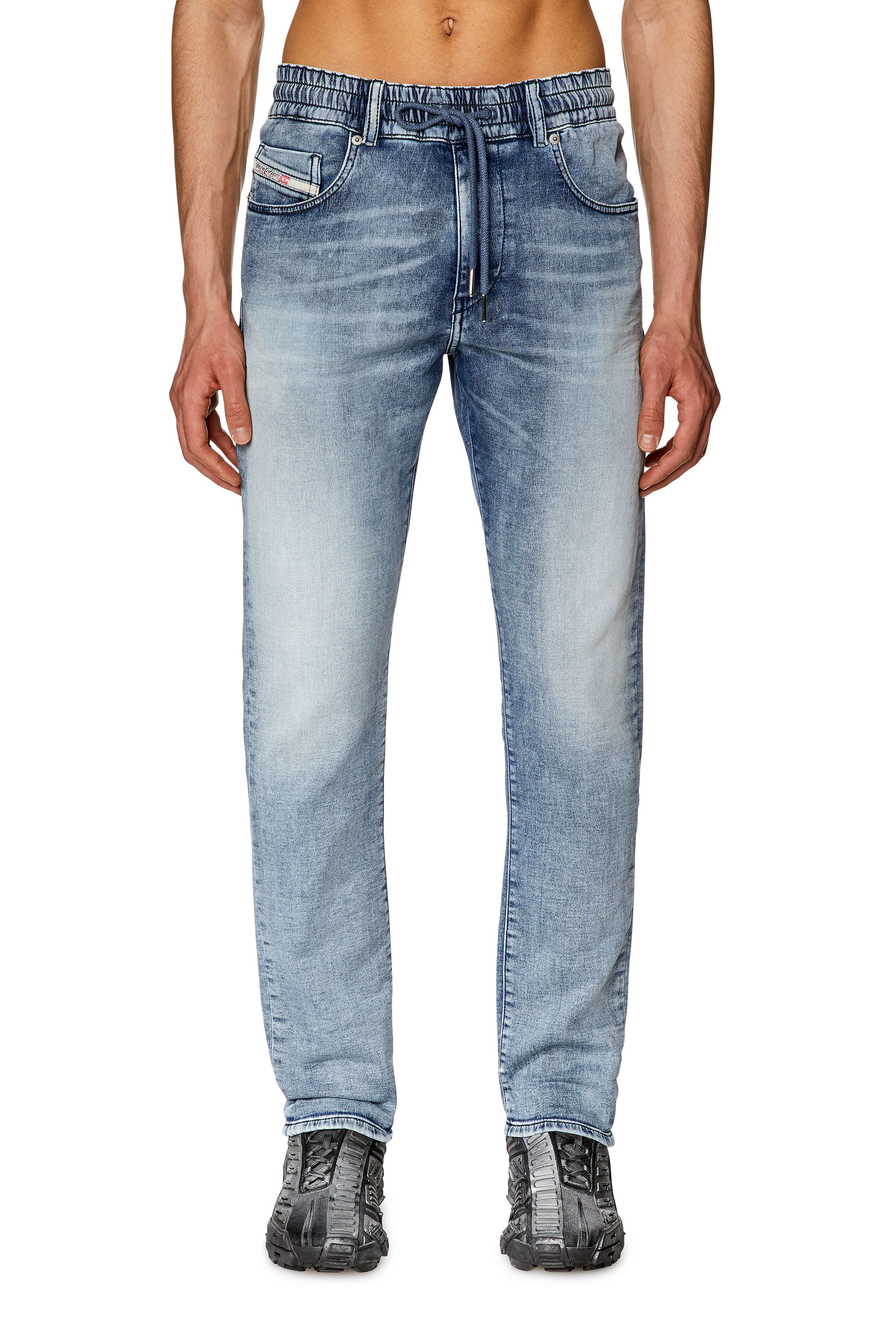 Diesel - Slim D-Strukt JoggJeans® 068FL, Mittelblau - Image 1