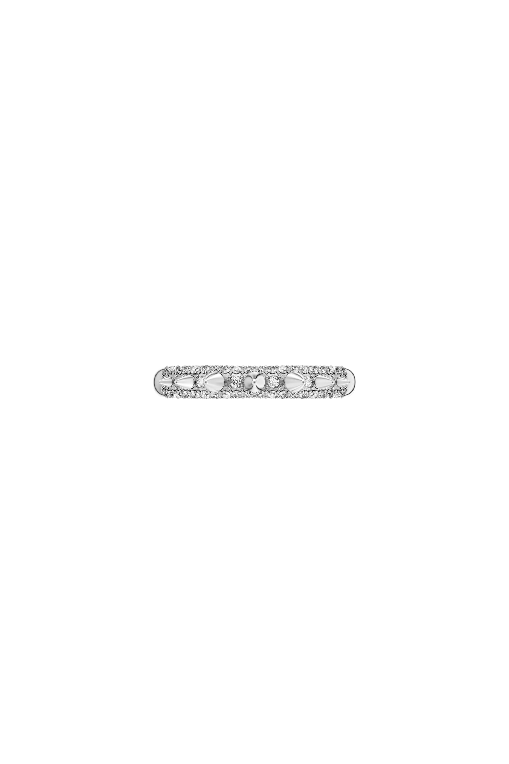 Diesel - DX1729040, Unisex's Stainless Steel Band Ring in Silver - 3