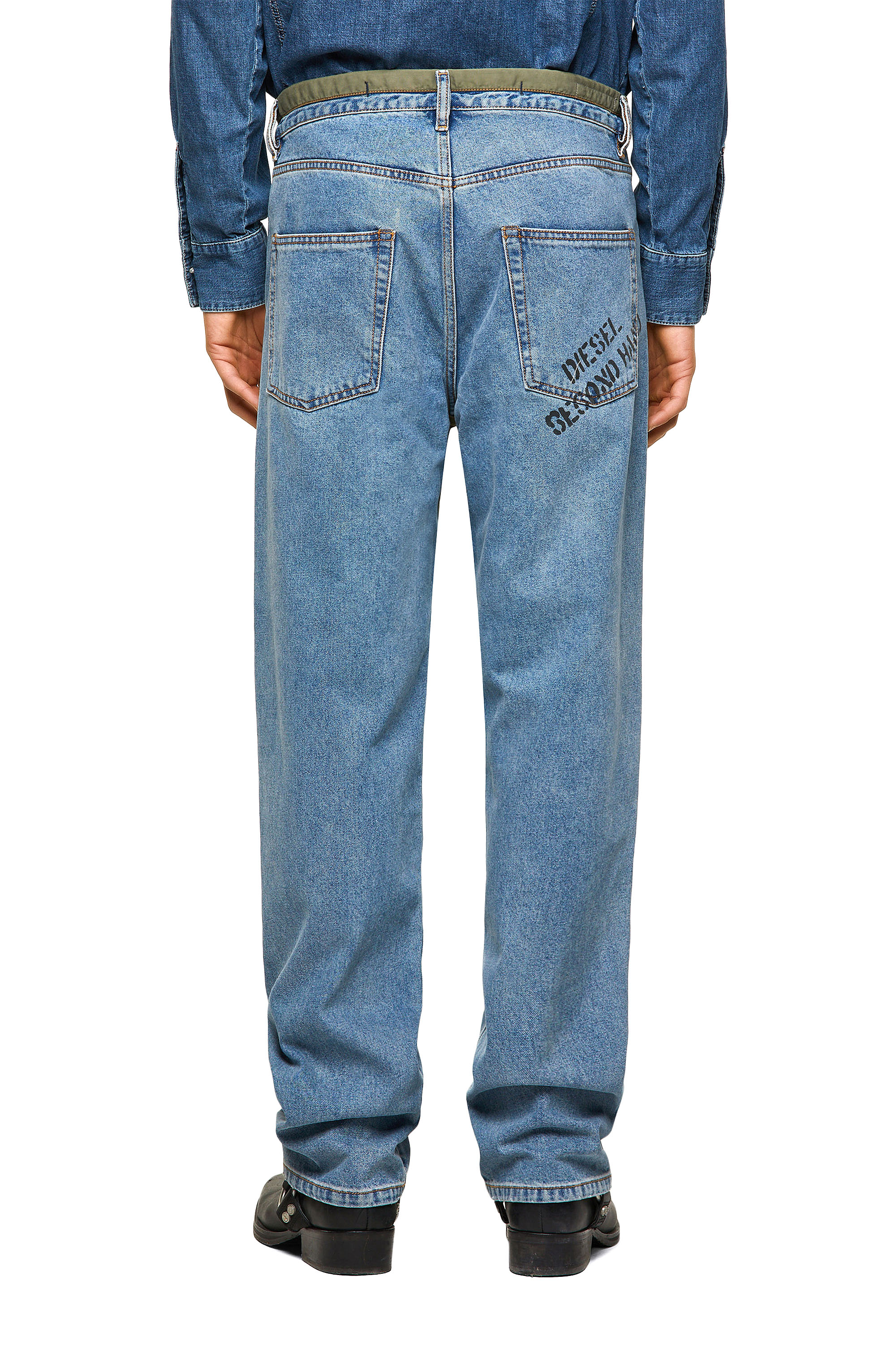Diesel - DxD-P2 0CBBI Straight Jeans, Hellblau - Image 2