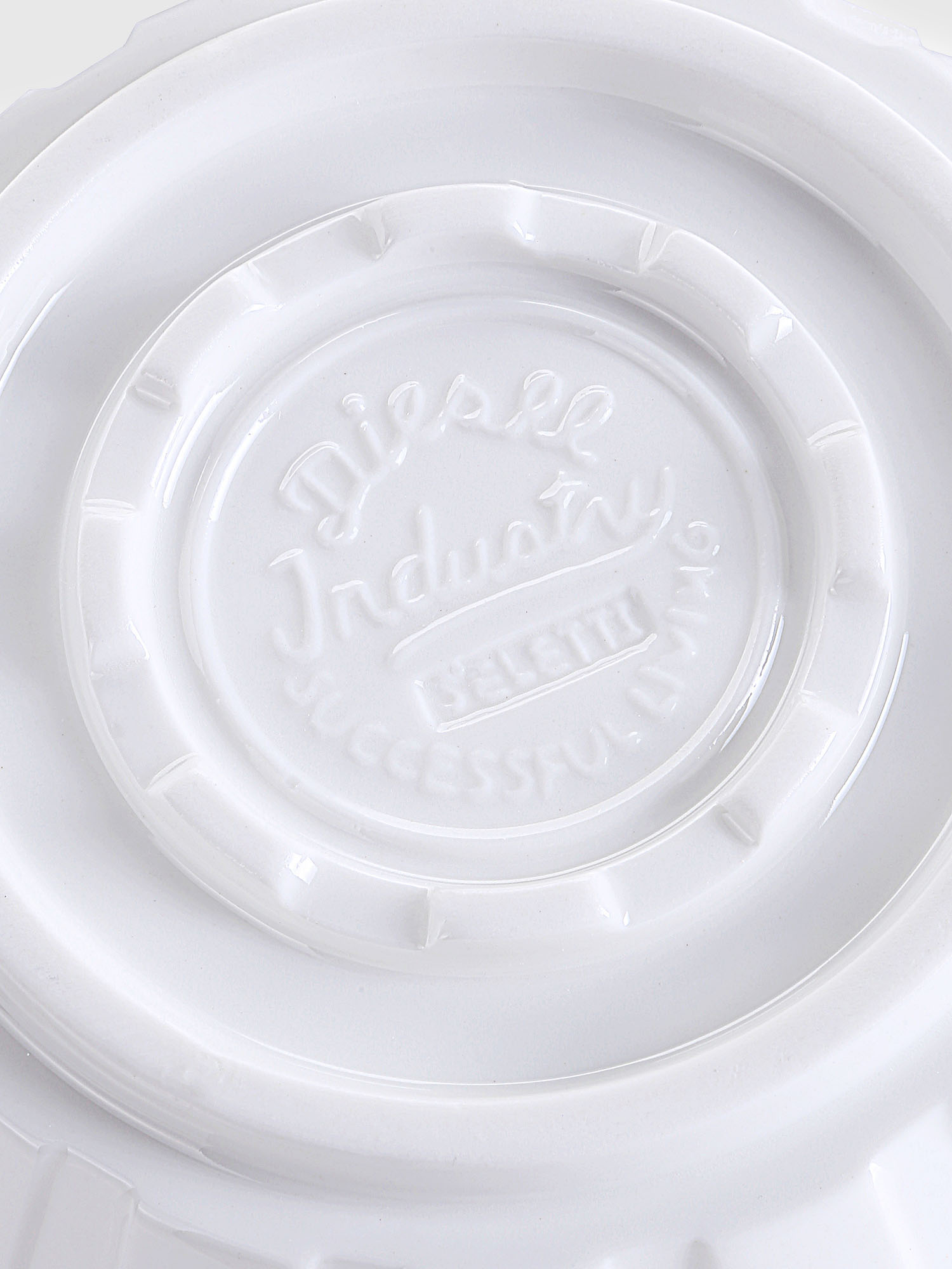 Diesel - 10982 MACHINE COLLEC, Unisex Obstschale aus Porzellan, ø 16,3 cm in Weiß - 3