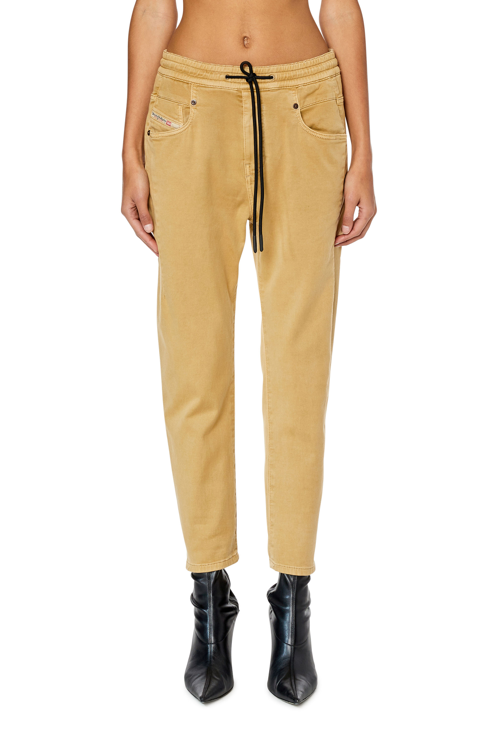 Diesel - Fayza JoggJeans® 068DY Boyfriend, Hellbraun - Image 1