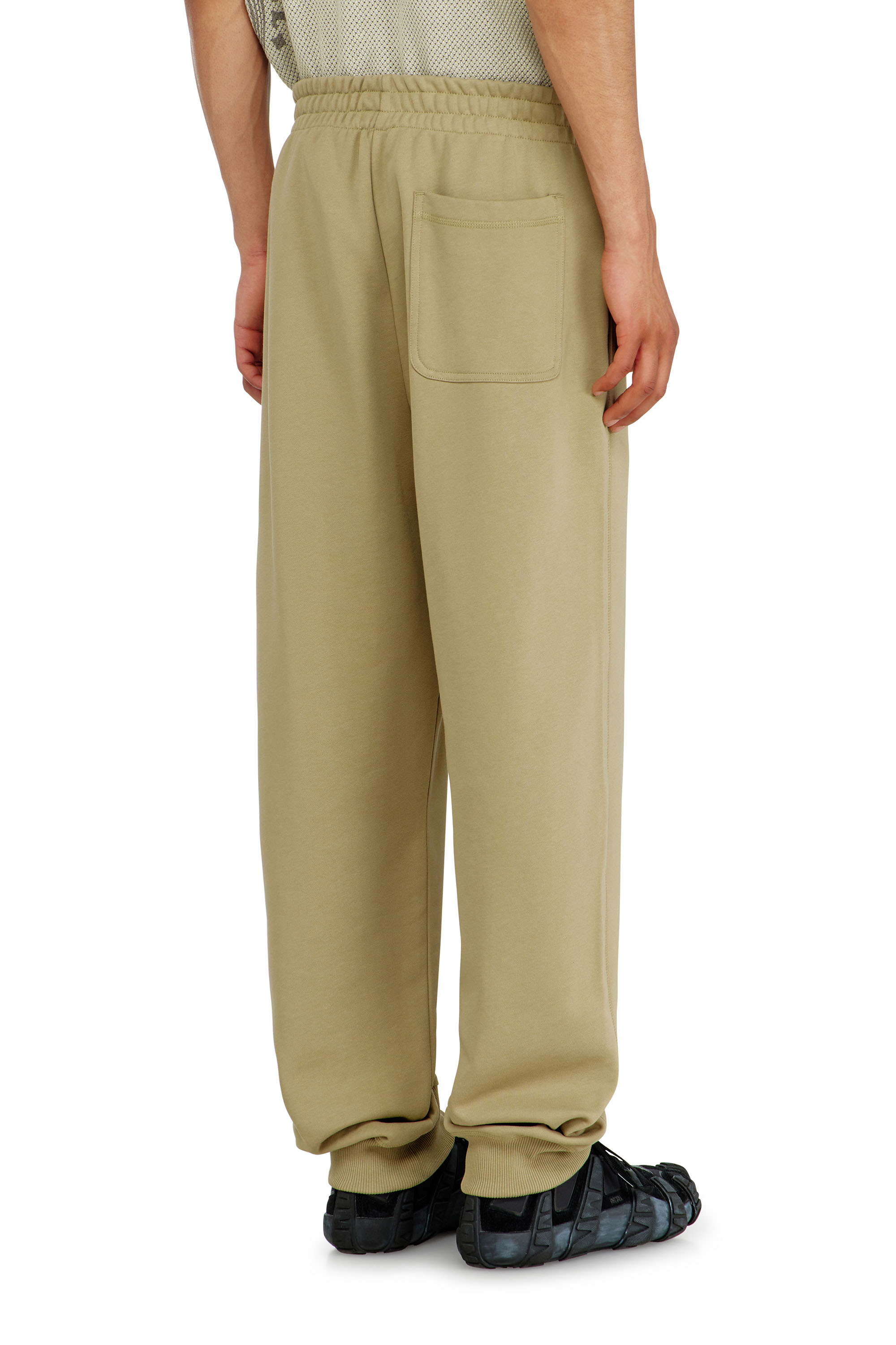 Diesel - P-MARKY-IOD, Herren Baumwollsweatpants mit metallischem Oval D in Beige - 3