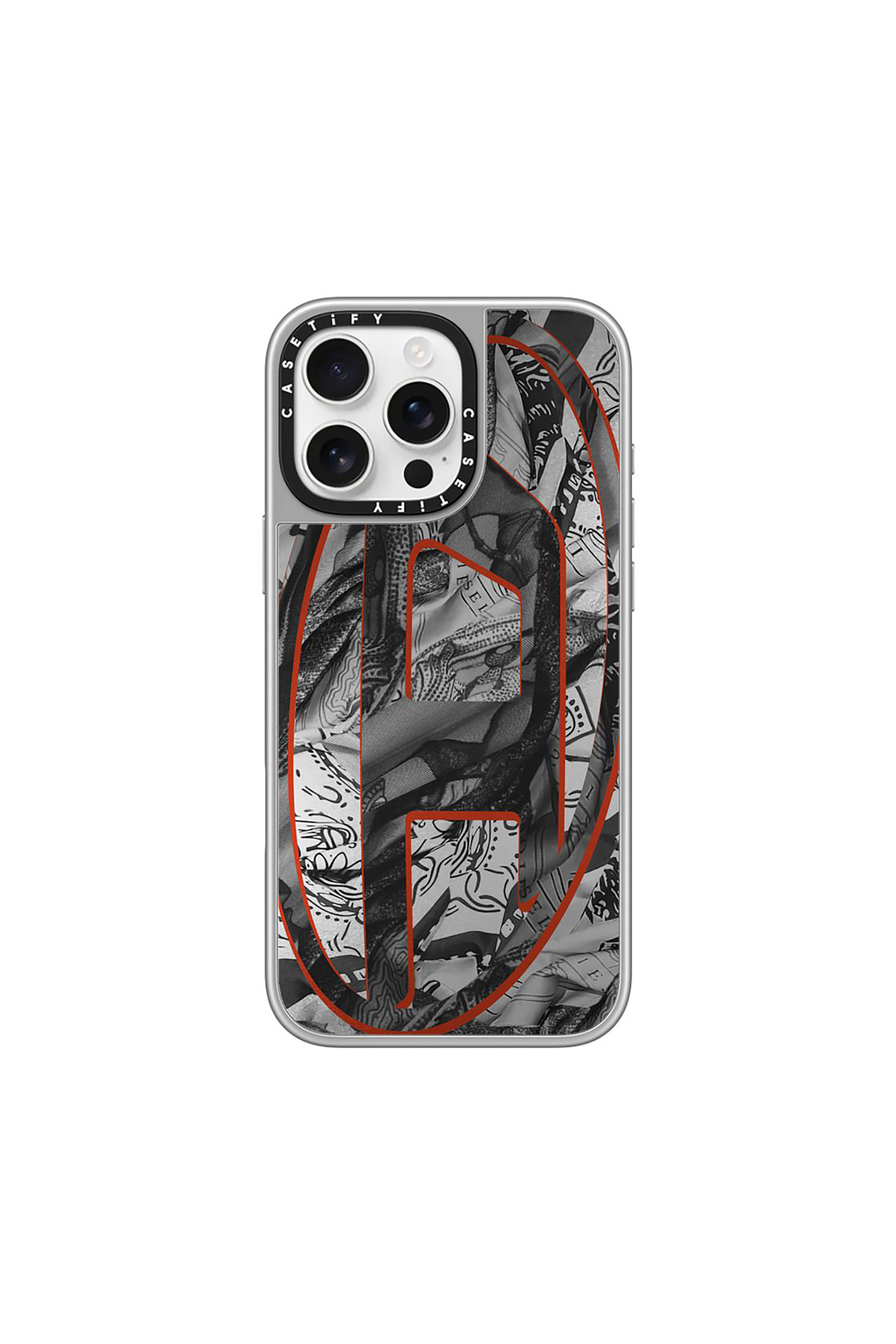 Diesel - 60339 CASETIFY MOULDED CASE, Unisex MagSafe Bandana-Hülle iPhone 16 Pro Max in Bunt/Schwarz - 1