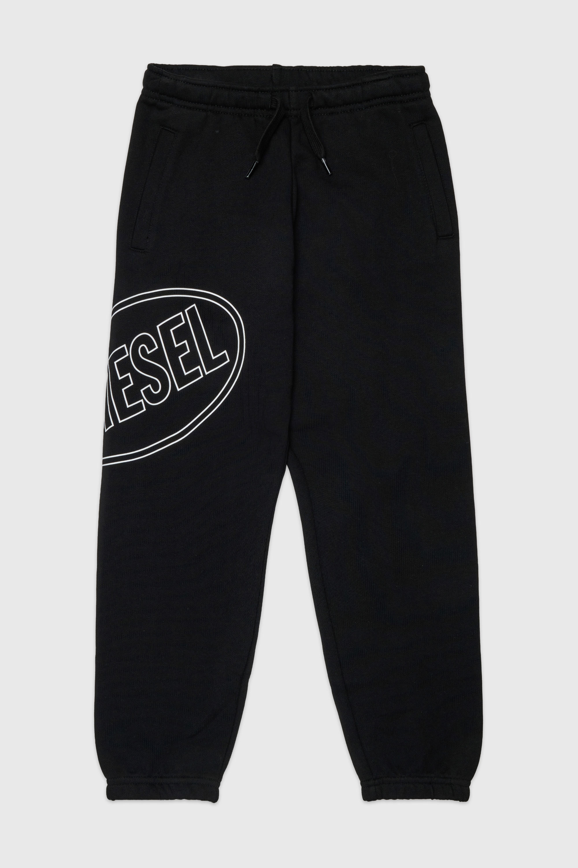 Diesel - PCIRCLE, Herren Jogginghose mit seitlichem Print in Schwarz - 1