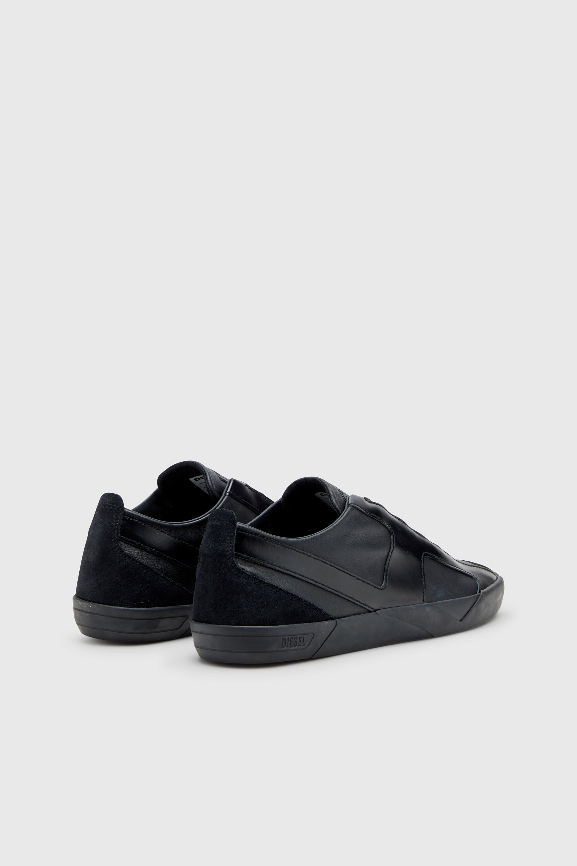 Diesel - S-SLANTE-D LOW, Herren S-Slante-D-Sneaker aus Wildleder und Leder mit D-Logo in Schwarz - 3