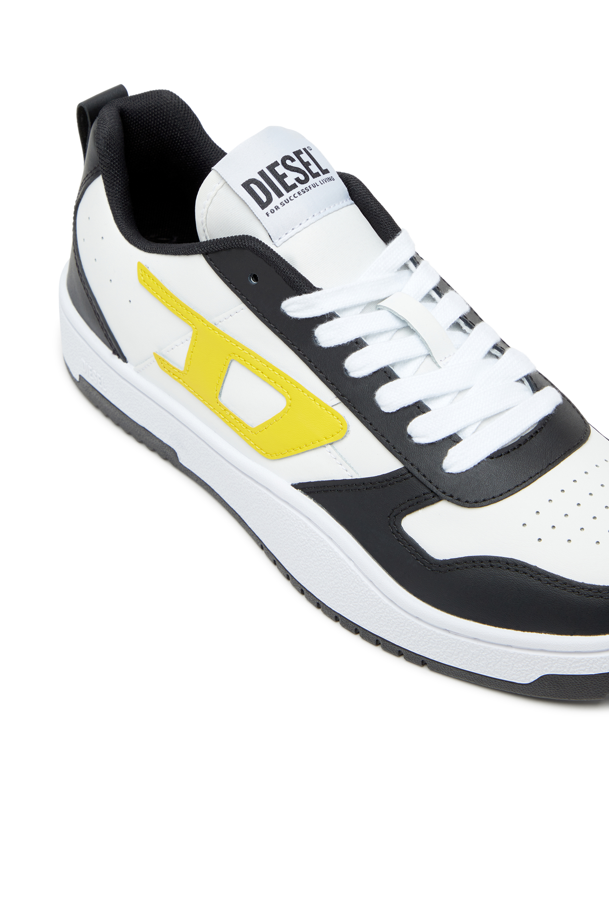 Diesel - S-UKIYO V2 LOW, Man S-Ukiyo Low-Low-top sneakers in leather and nylon in Multicolor - Image 6