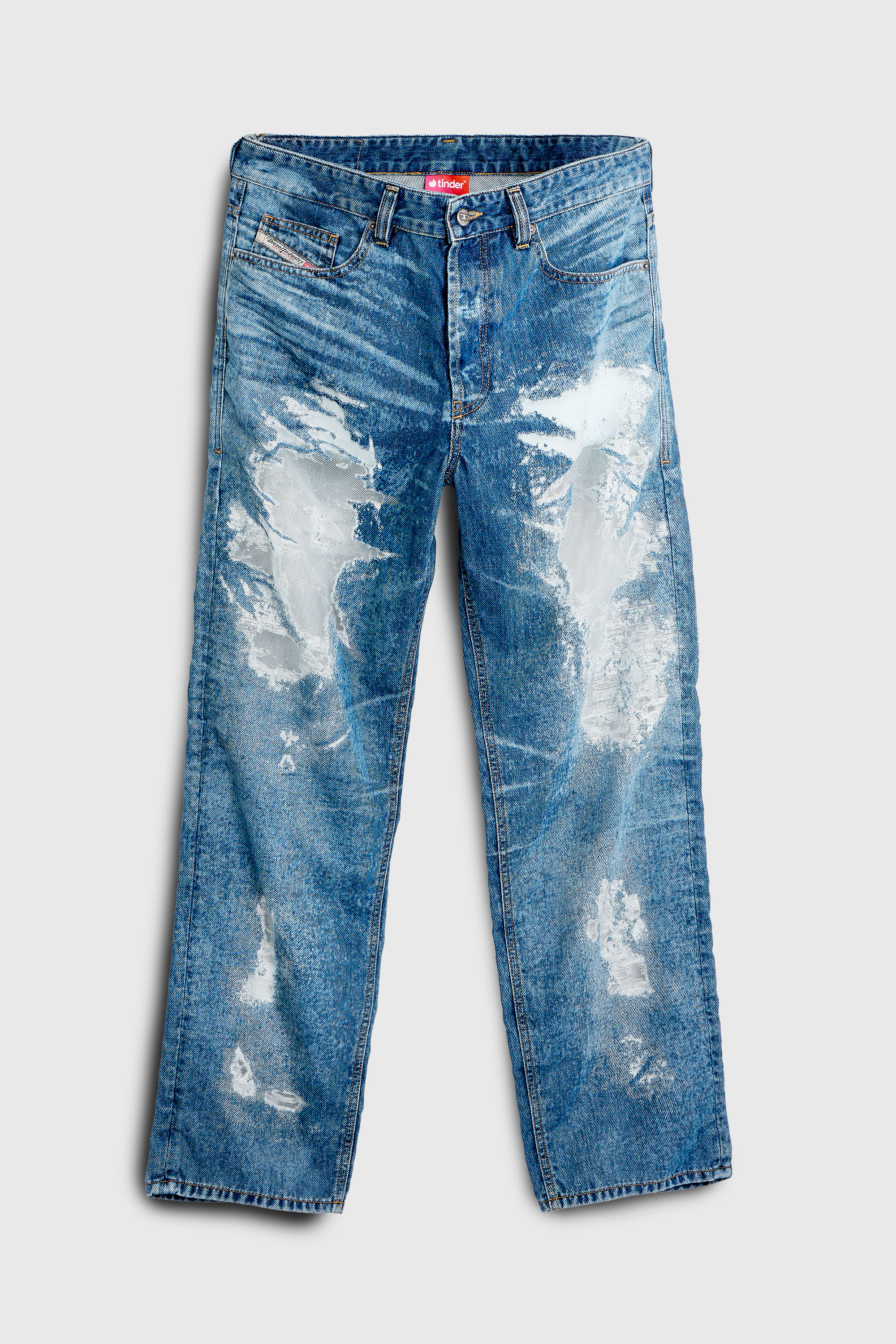 Diesel - Herren Regular Jeans 2024 D-Macs 068ZH, Mittelblau - 4
