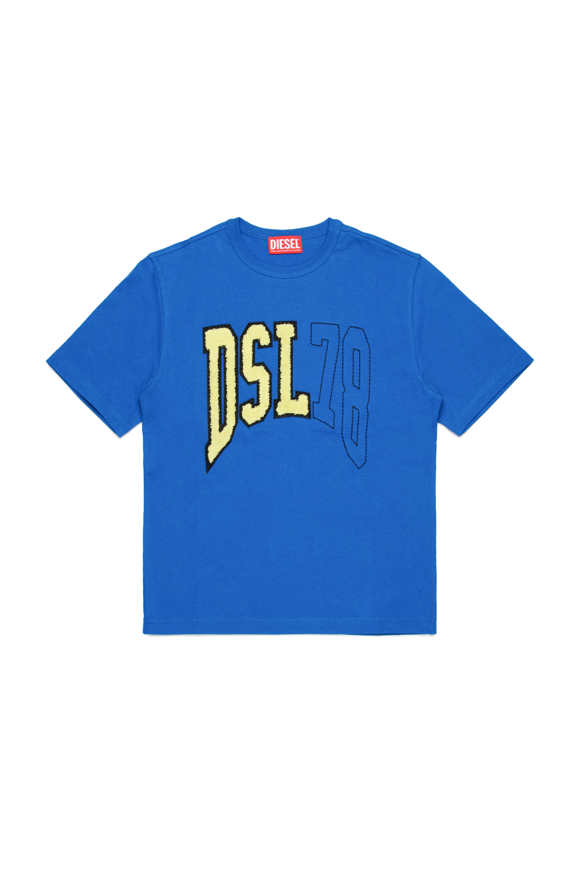 Diesel - TWASHN OVER, Herren T-Shirt mit College-DSL78-Logo in Blau - 1