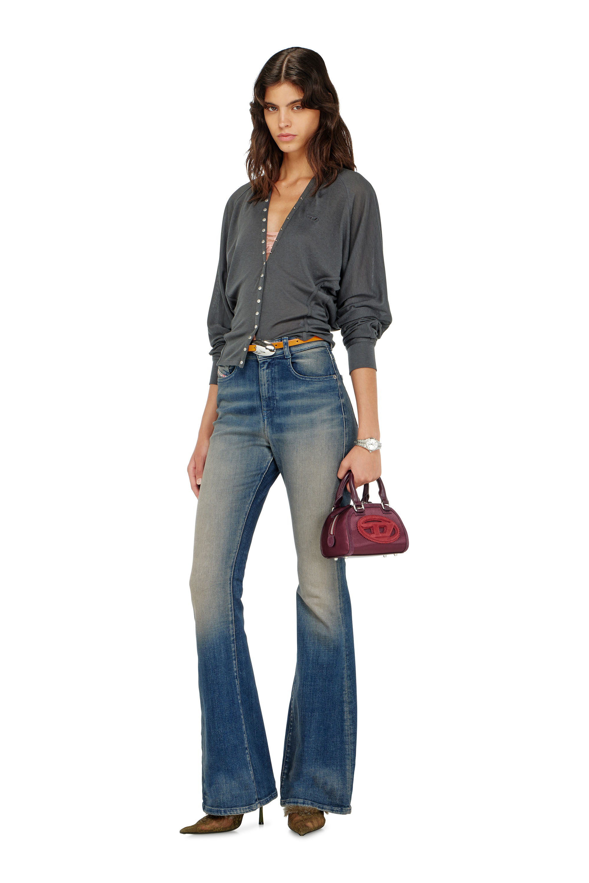 Diesel - T-ISERINA, Damen Cardigan-Top aus Tencel-Mix mit Fledermaus&auml;rmeln in null - 2