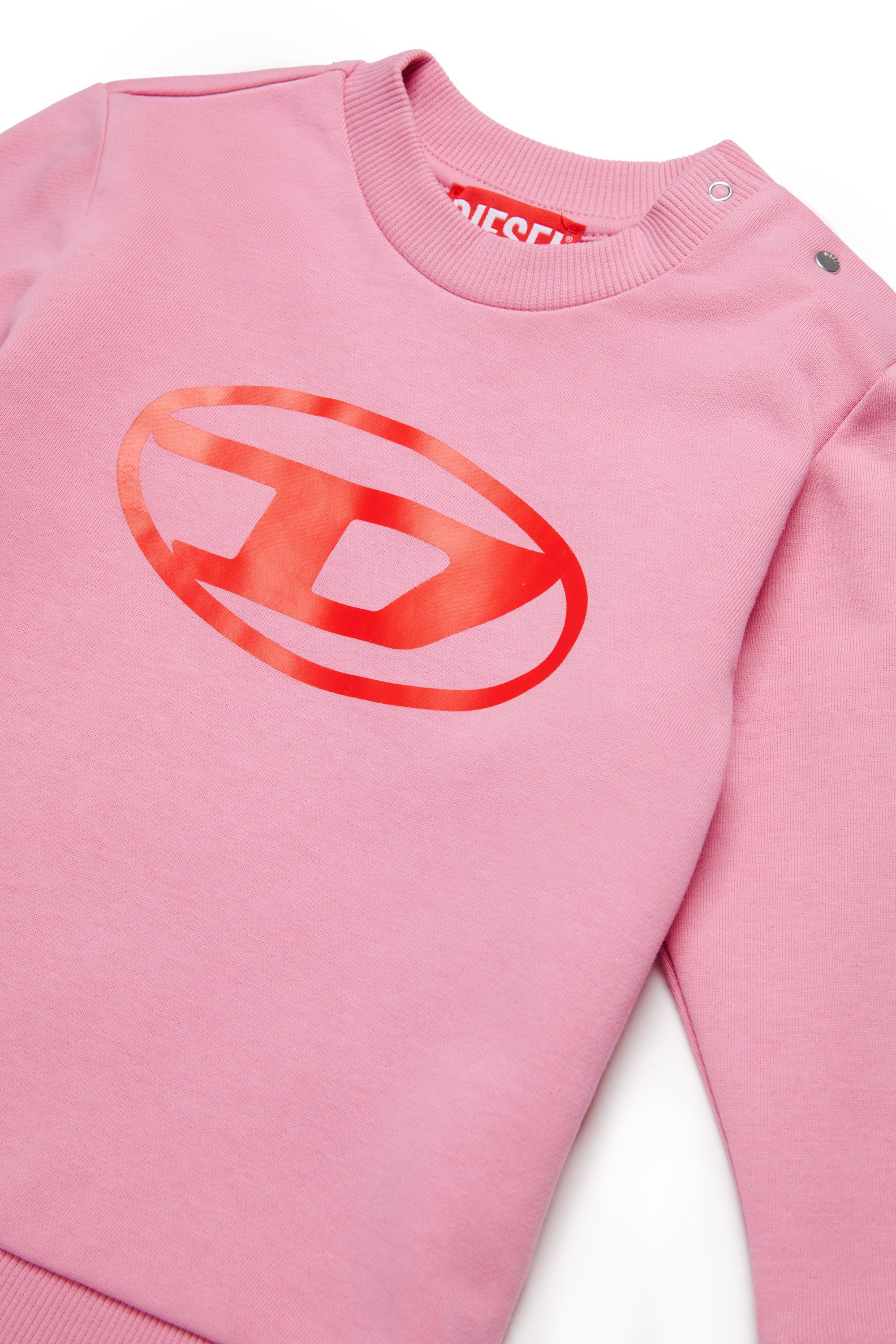 Diesel - SCERB, Unisex Sweatshirt mit Oval D-Print in Rosa - 3