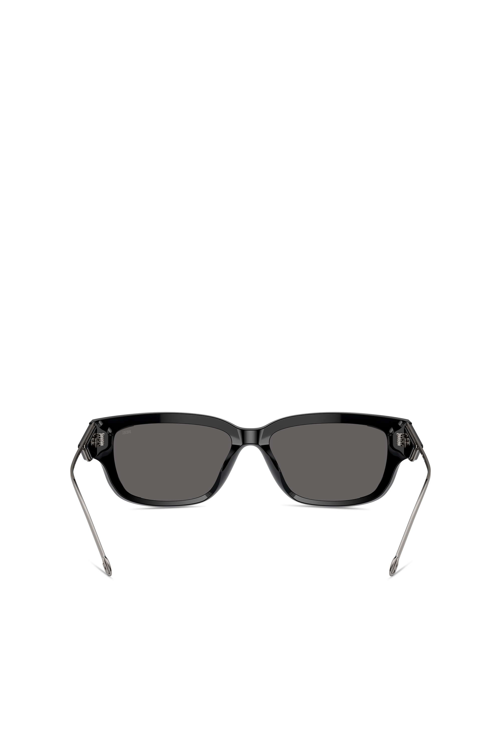 Diesel - 0DL2002 SIZE 56, Unisex Rechteckiges Modell Brille in Schwarz/Flash mirror - 3