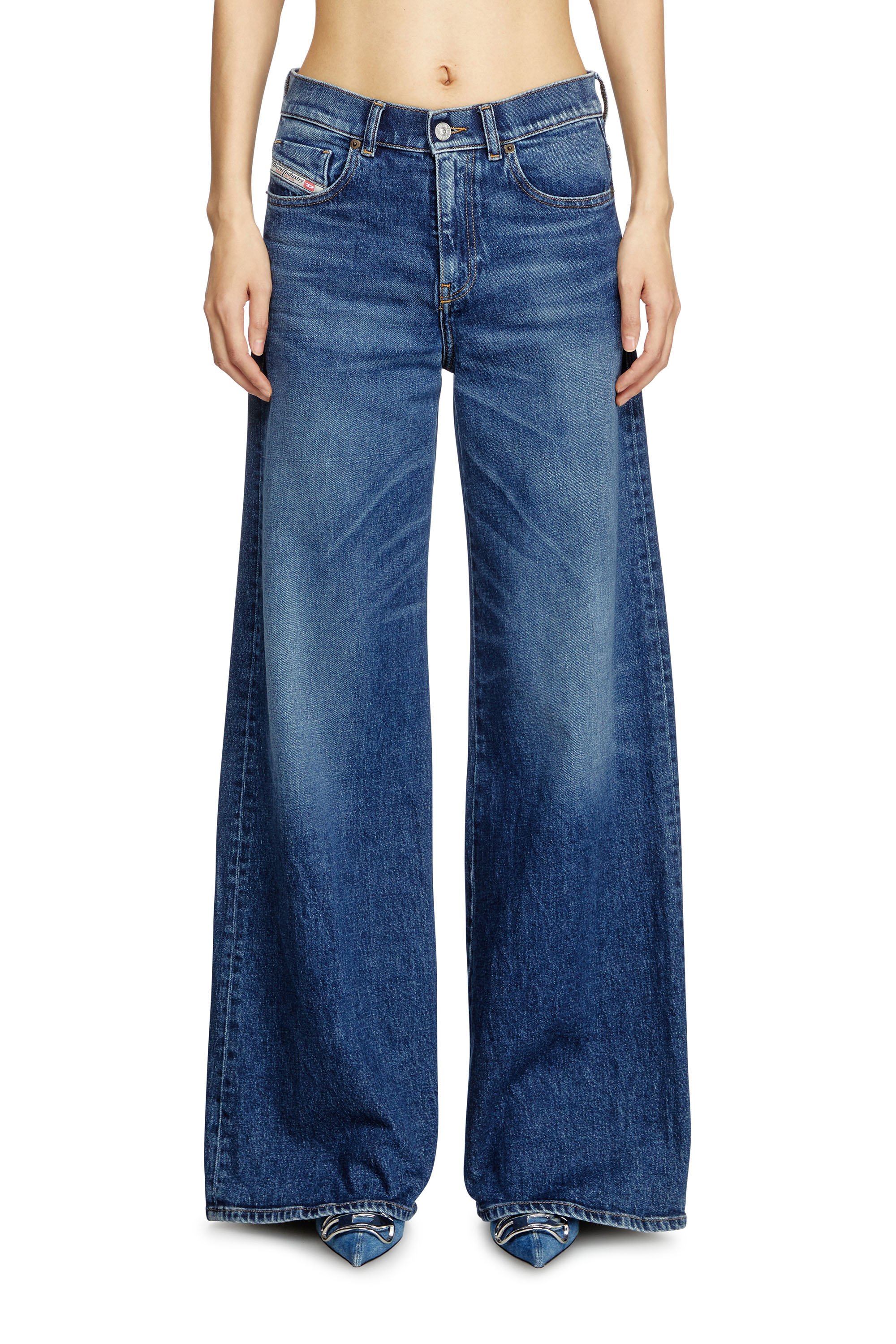 Diesel - Damen Flare Jeans 1978 D-Akemi 09L21, Dunkelblau - 2