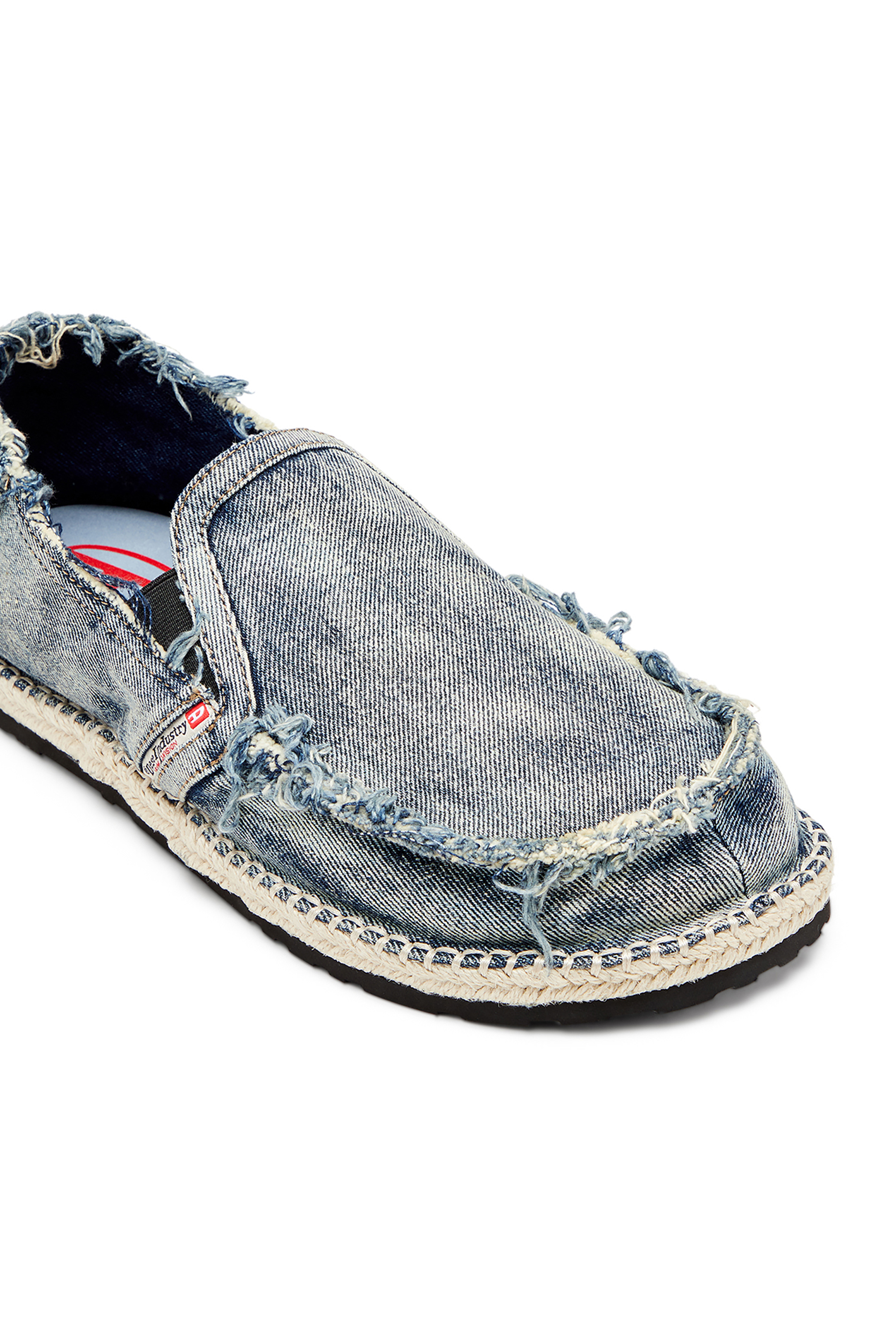 Diesel - D-LUKAS ESP, Herren Loafer-Espadrilles aus vielgetragenem Denim in Hellblau - 7