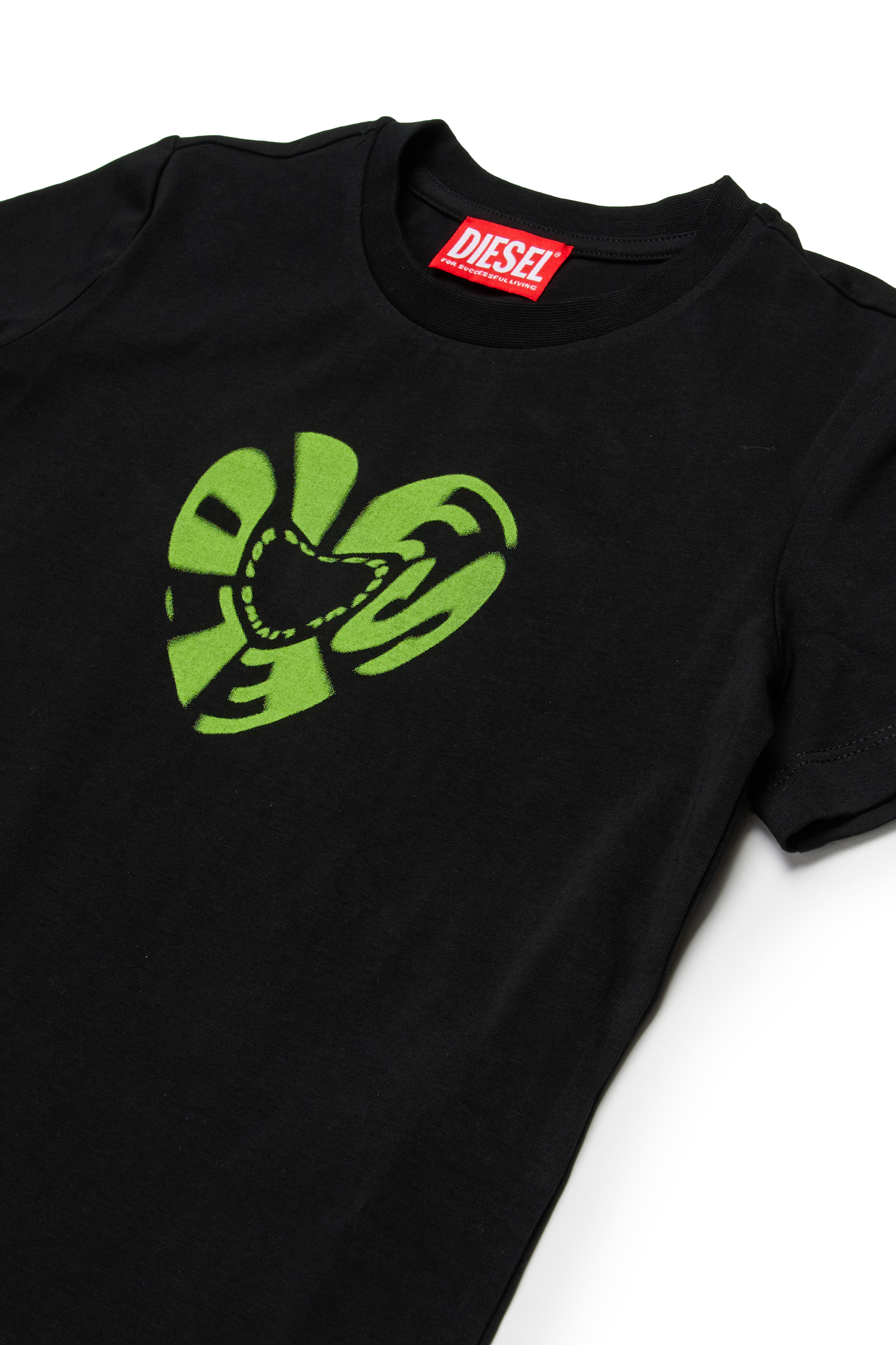 Diesel - TIPRID, Damen Baumwoll-T-Shirt mit Grafikdruck in Schwarz - 3