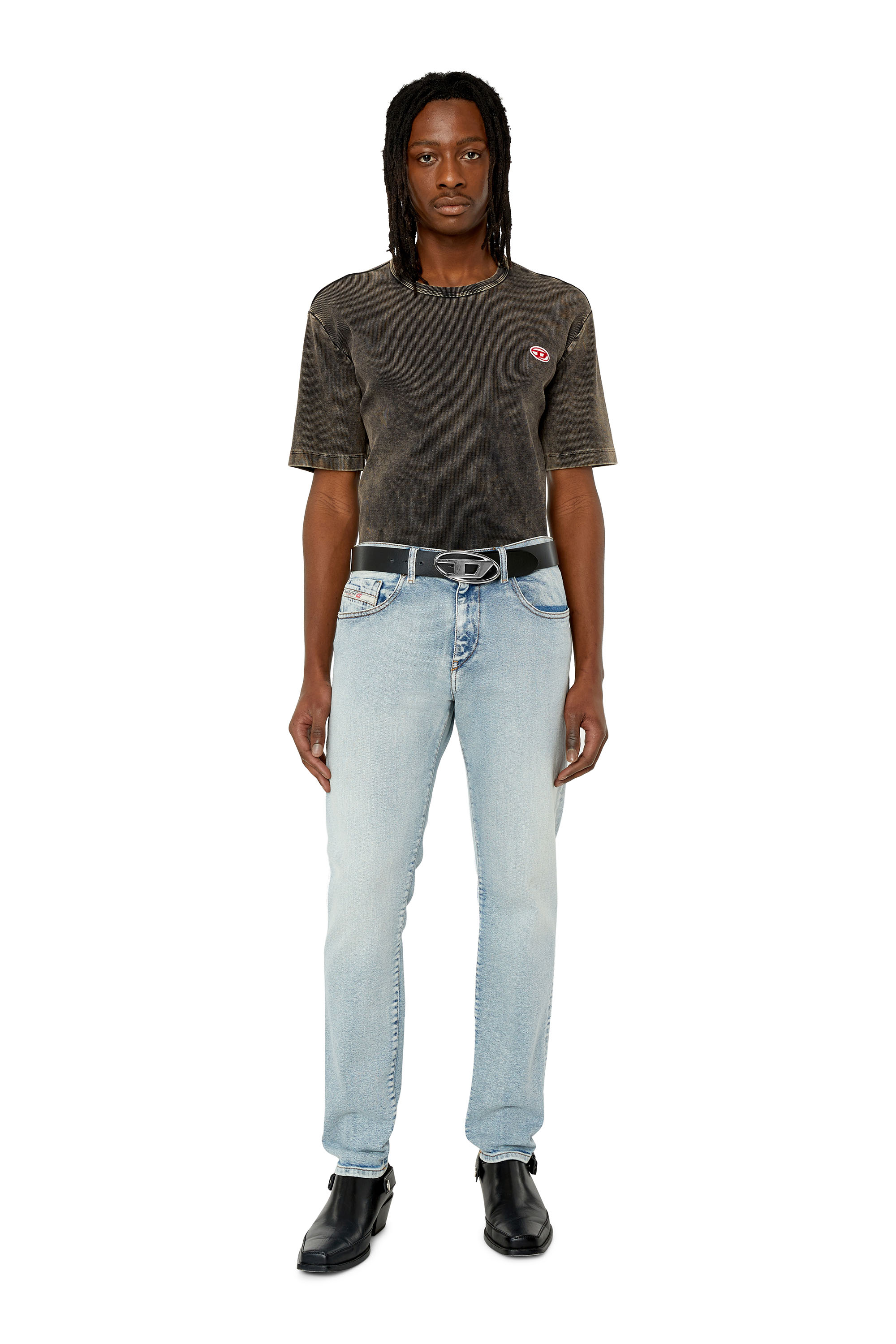 Diesel - Slim Jeans 2019 D-Strukt 9C08L, Hellblau - Image 4