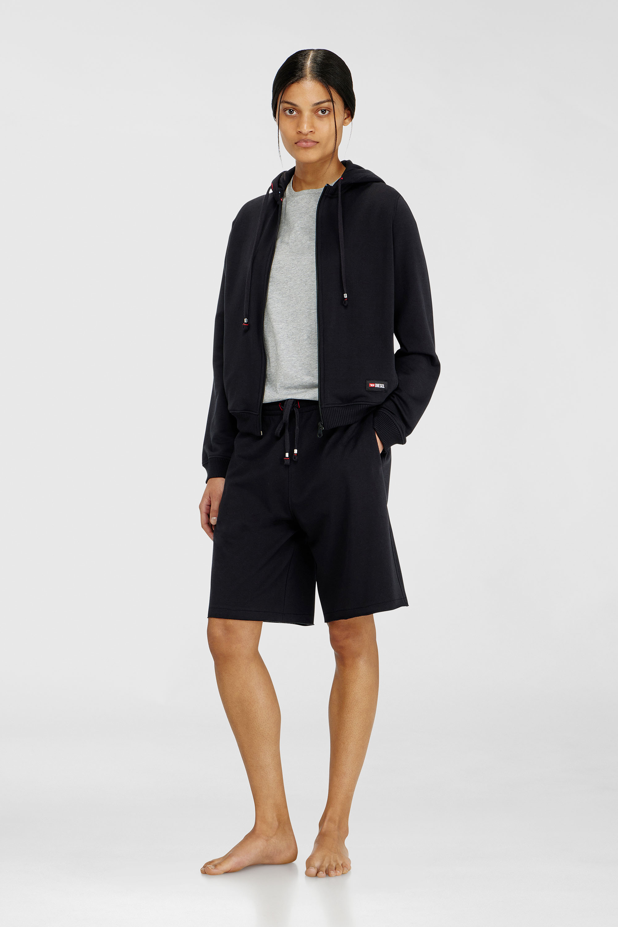 Kapuzenpullover aus aufgerauter Baumwollmischung