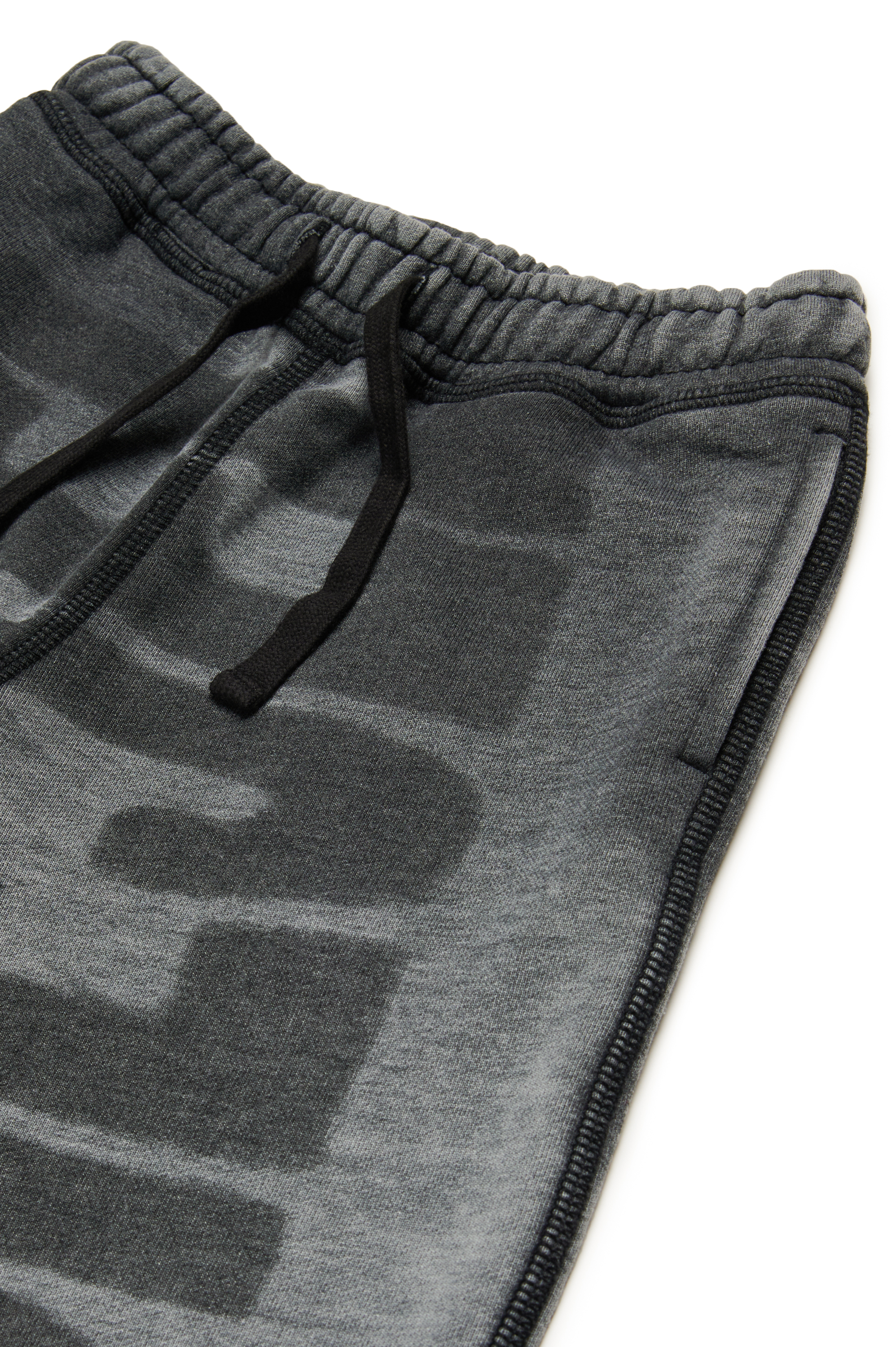 Diesel - PROWN, Man Burnout shorts with logo in Black - Image 3