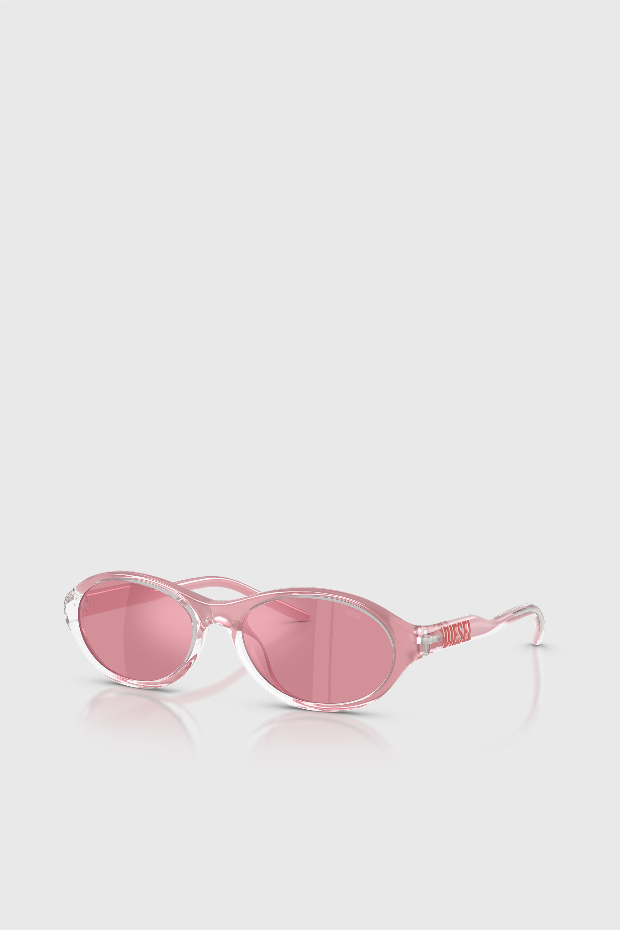 Diesel - 0DL3024U, Unisex Ovale Sonnenbrille in Rosa - 2
