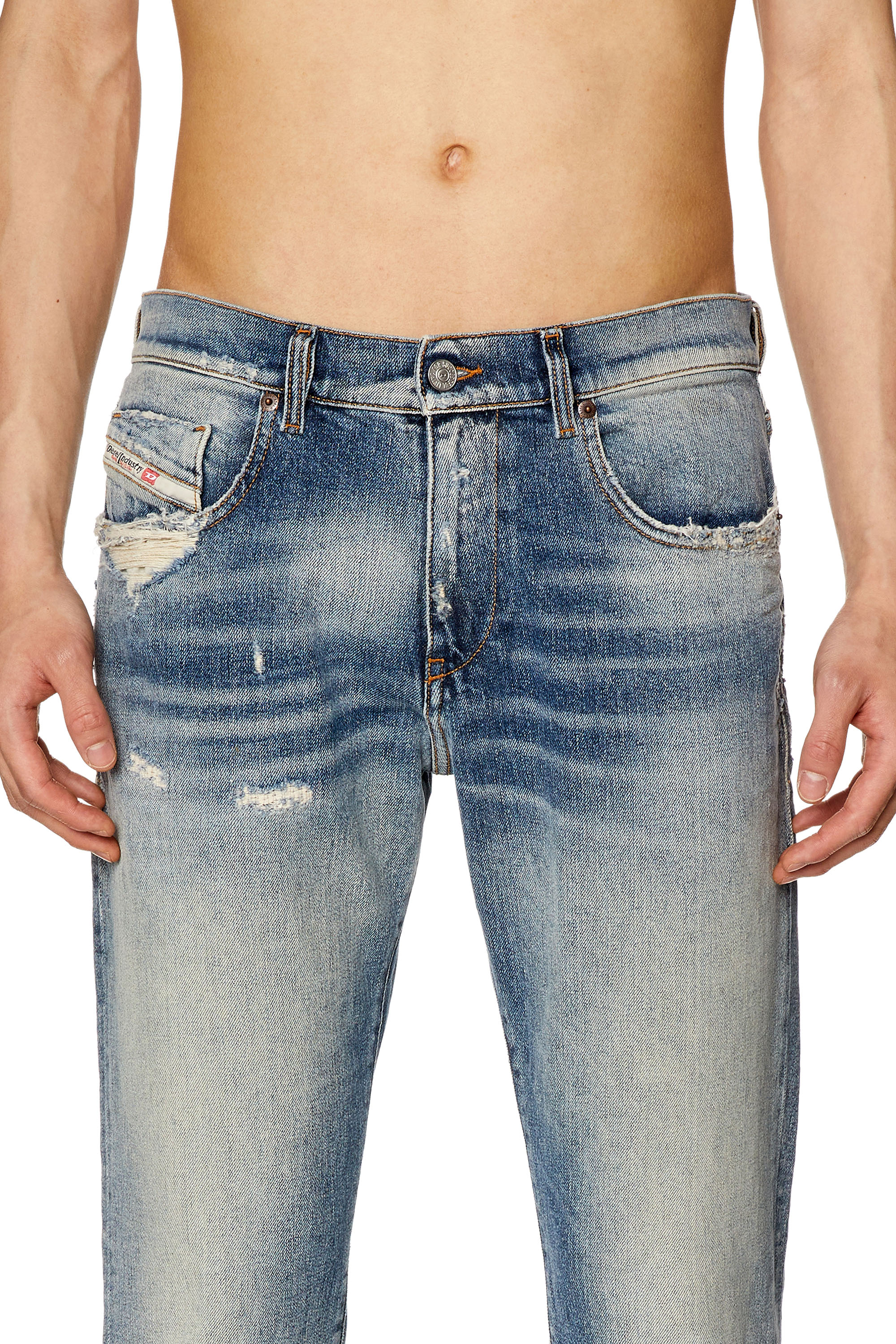 Diesel - Slim Jeans 2019 D-Strukt 007Q3, Hellblau - Image 4