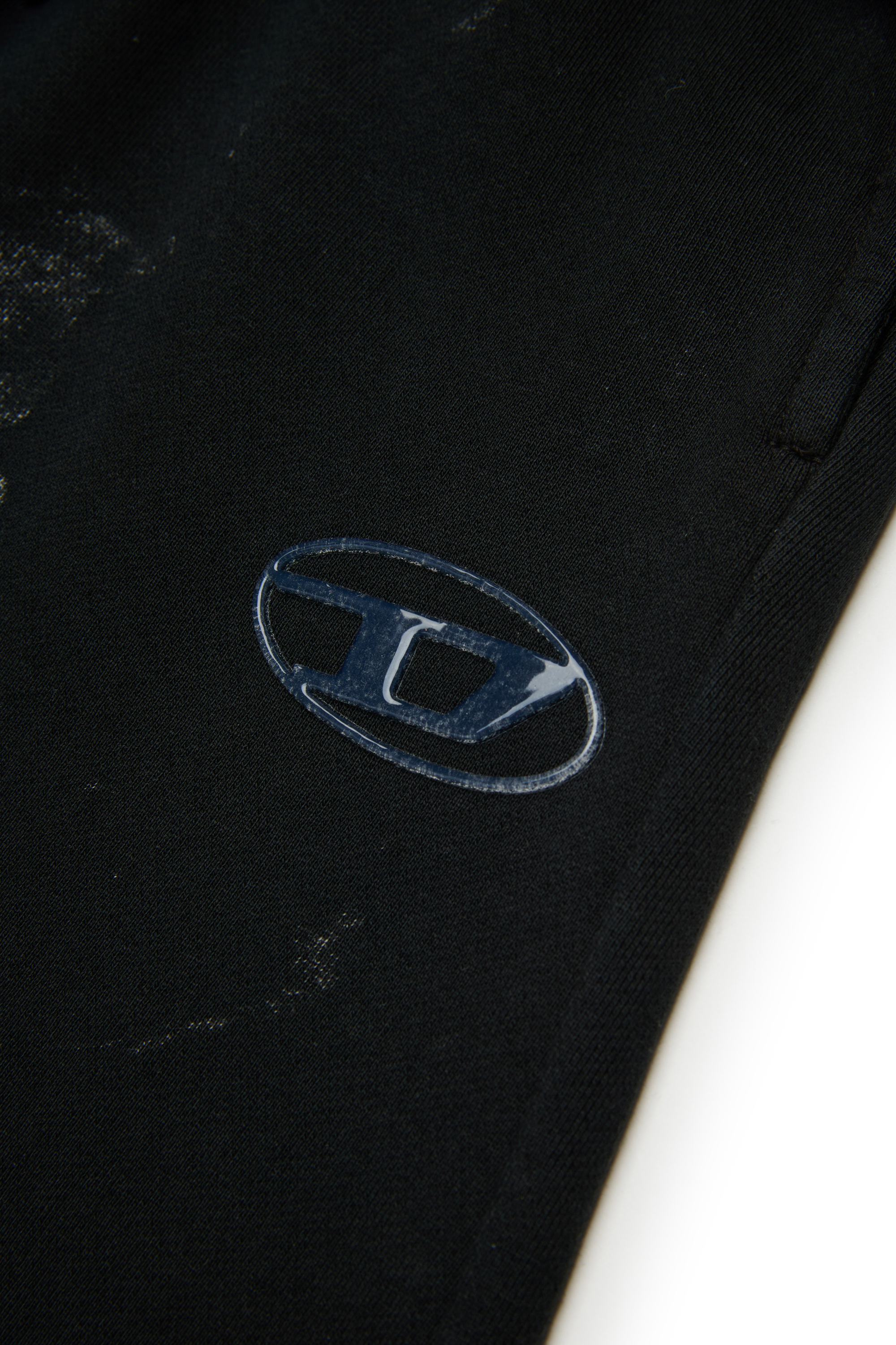 Diesel - PAKTA, Woman's Cotton pants with logo detail in Black - 4