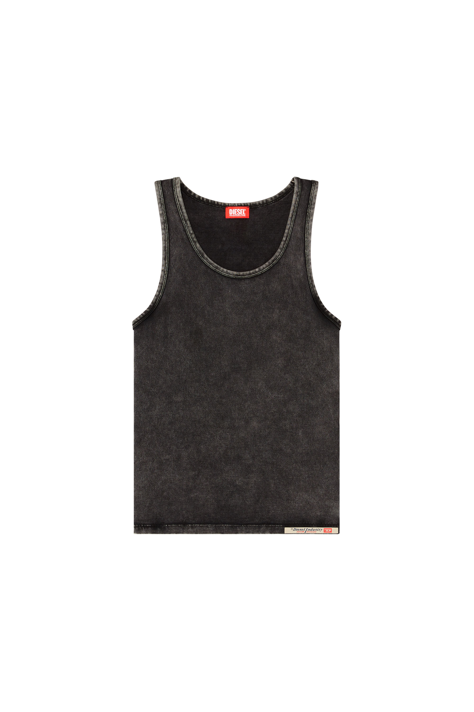 Diesel - WALTY-DNM, Herren Tanktop mit Denim-Effekt in Schwarz - 3