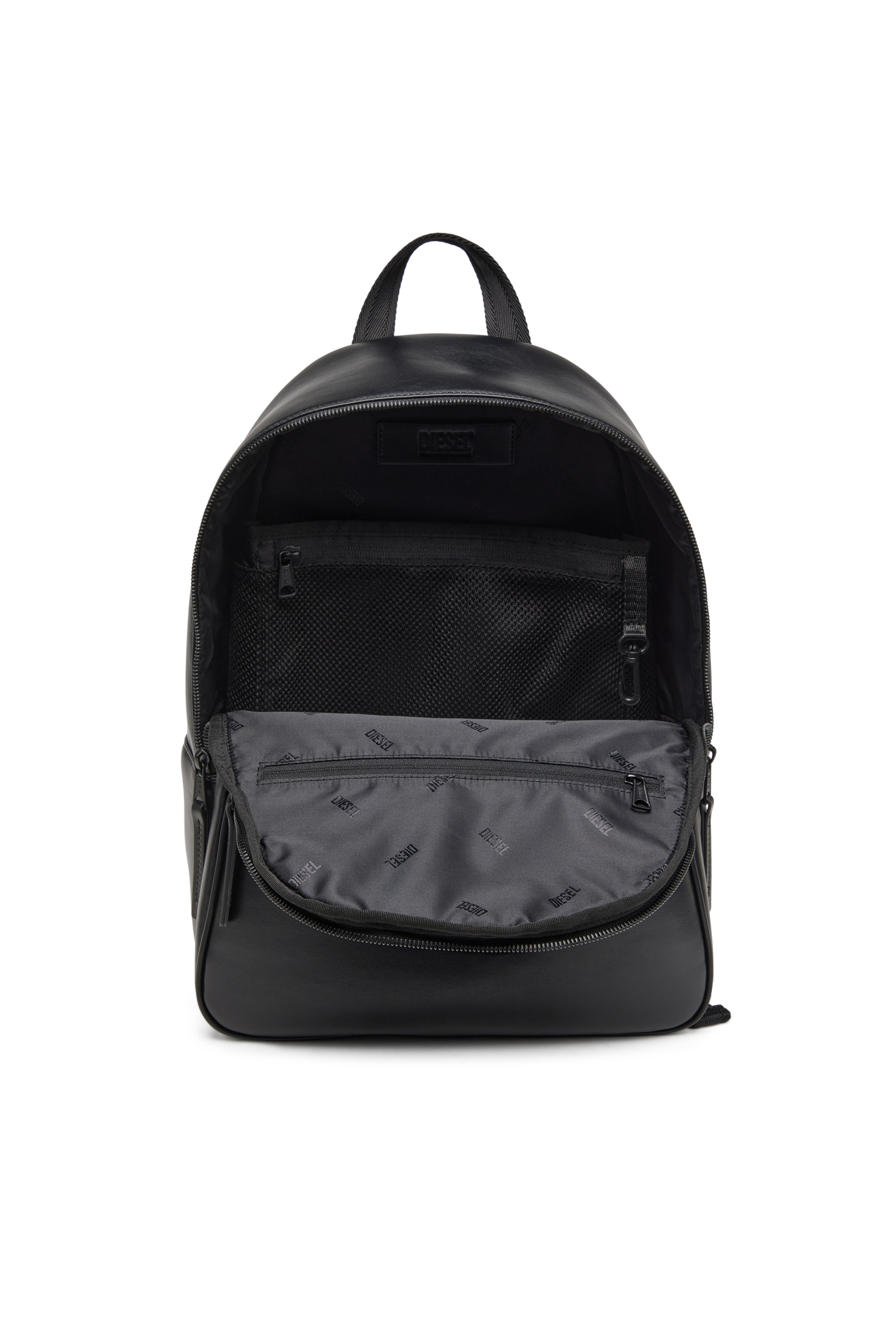 Diesel - HOLI-D BACKPACK M, Unisex Rucksack aus Neopren und PU in Schwarz - 4