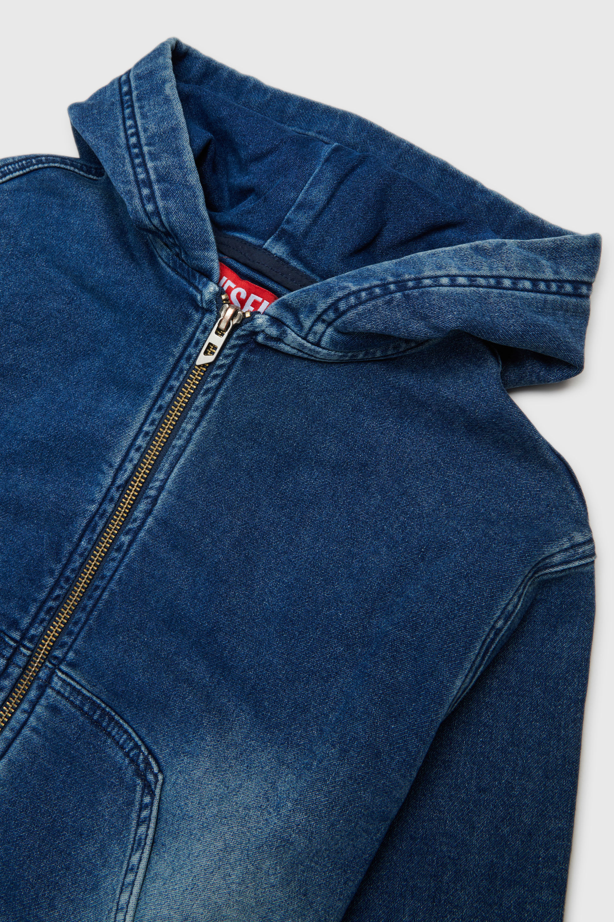 Diesel - STIMM-OVER JJJ, Herren Zip-up-Hoodie aus JoggJeans&reg; in Dunkelblau - 3