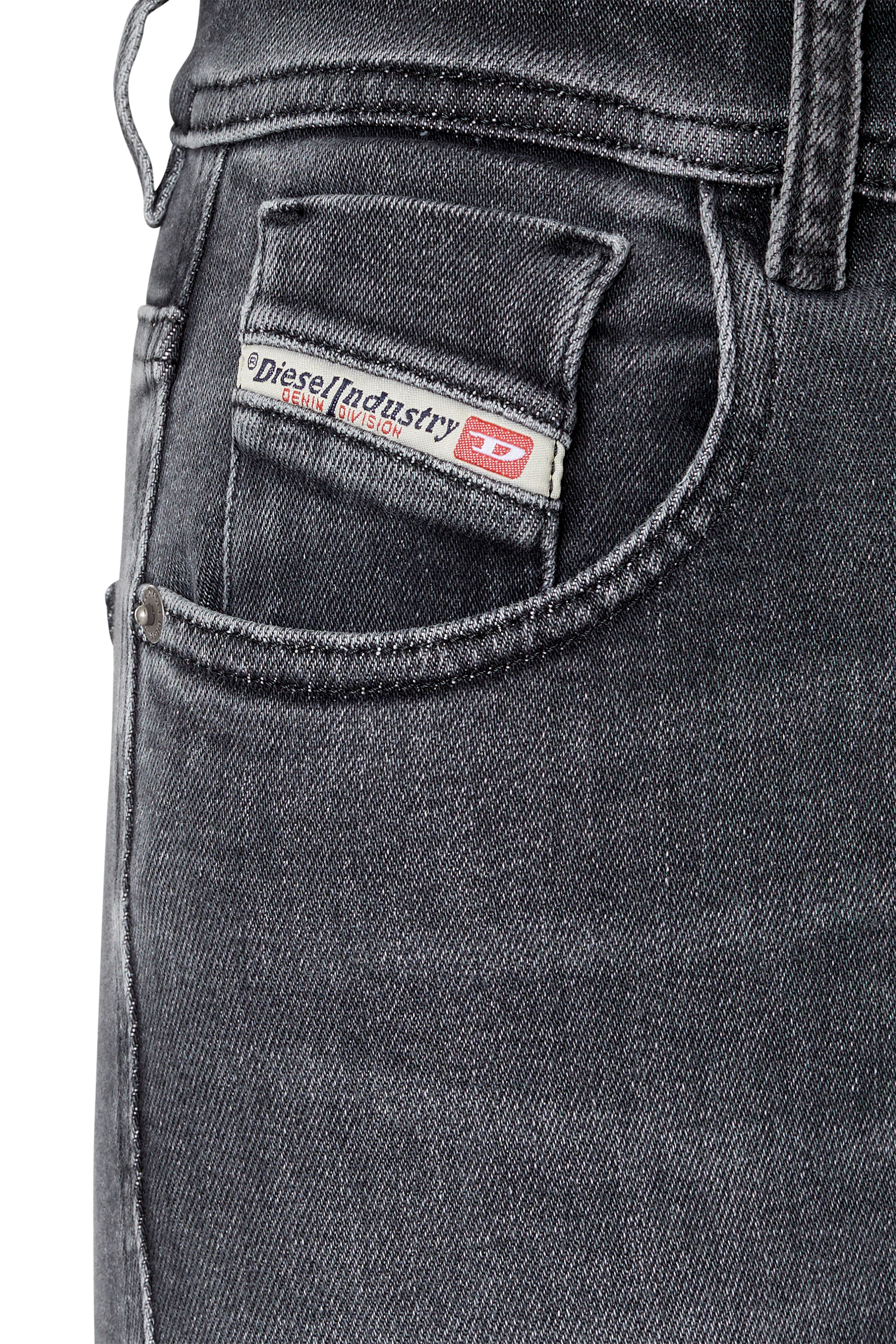 Diesel - Super skinny Jeans 1984 Slandy-High 09D61, Schwarz/Dunkelgrau - Image 5