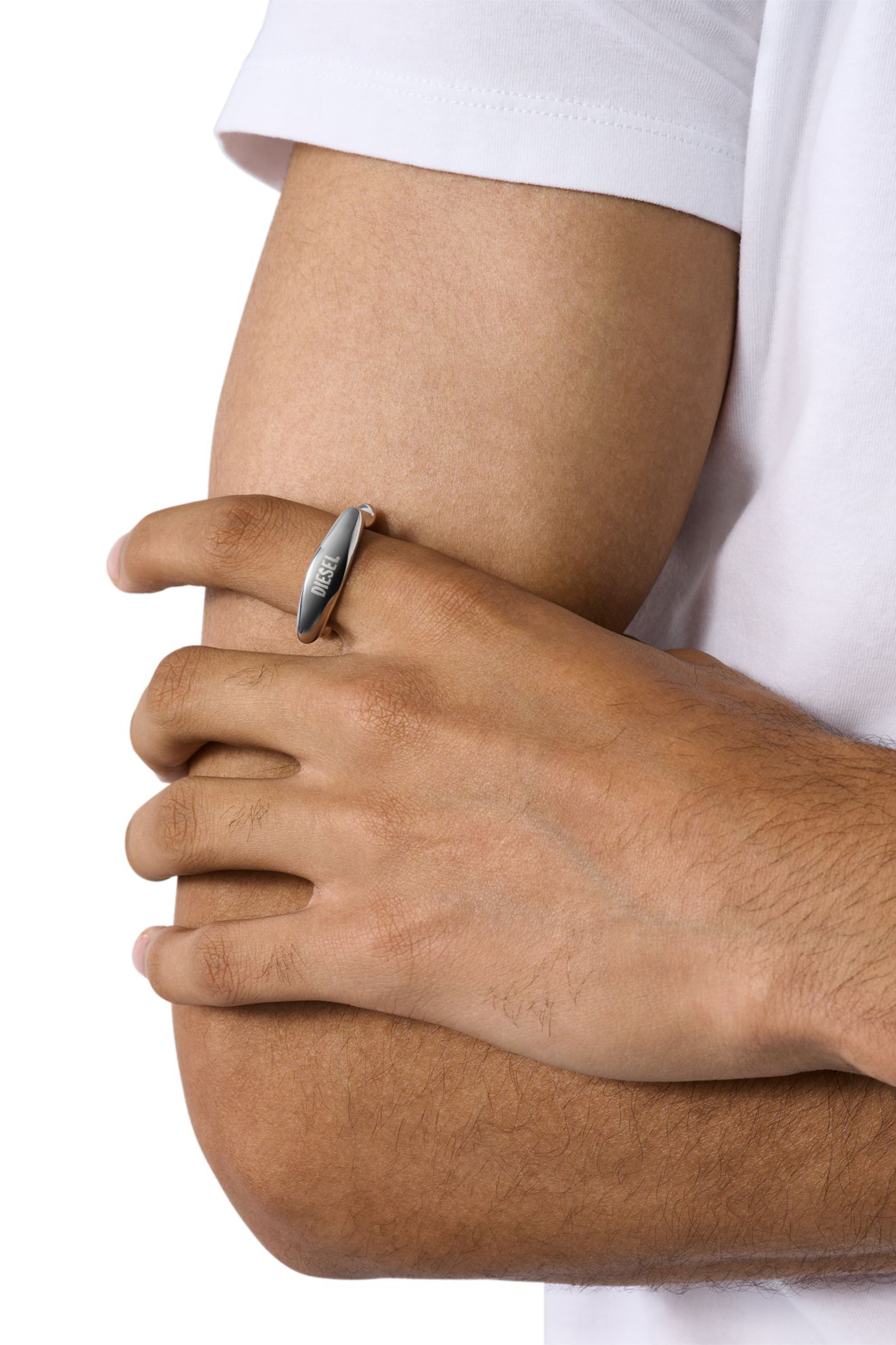 Diesel - DX1584040 JEWEL, Unisex Edelstahlband Ring in Silber - 3