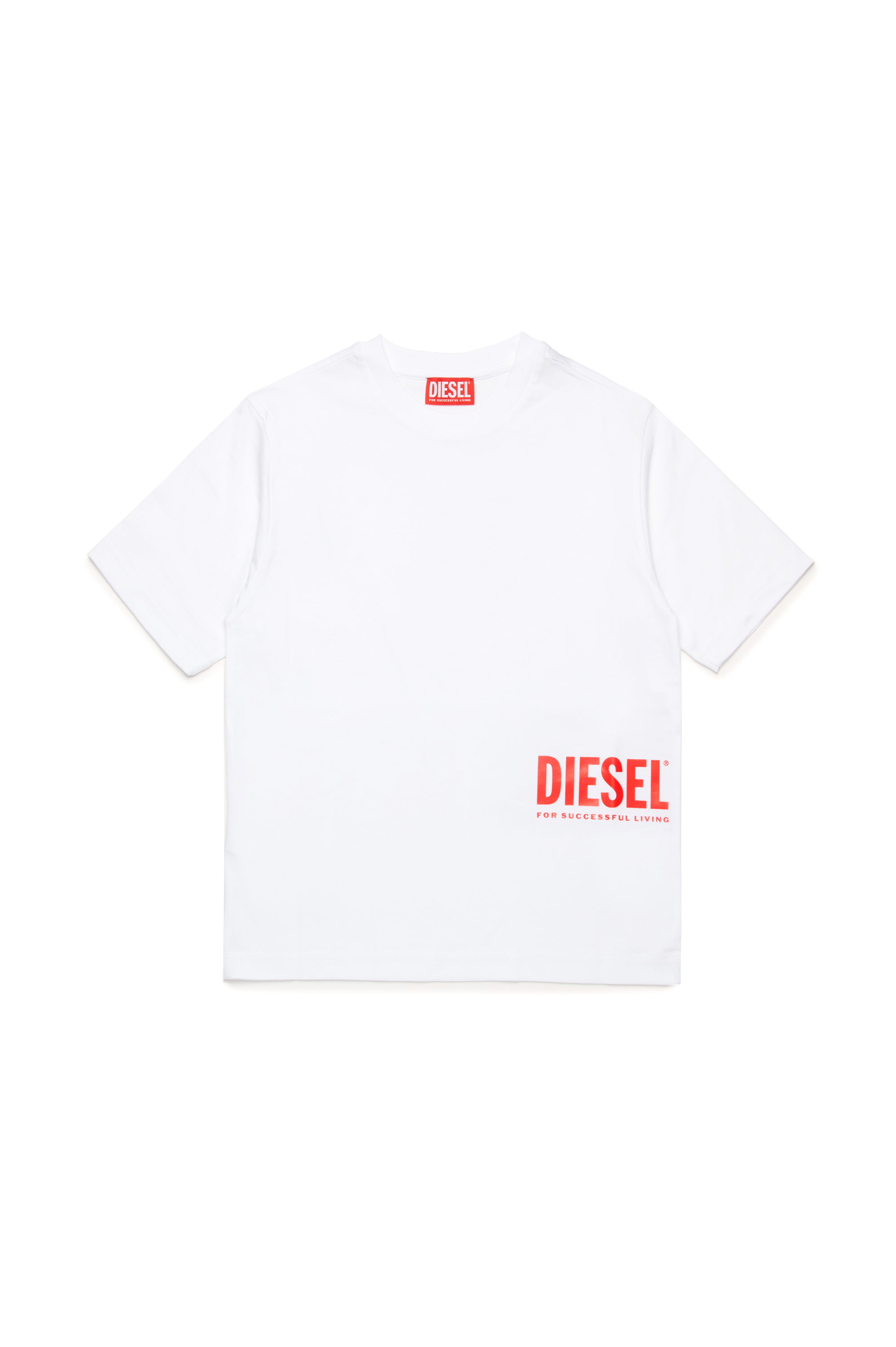 Diesel - MTFIND OVER, Herren T-Shirt mit Biscotto-Logo in Weiß - 1