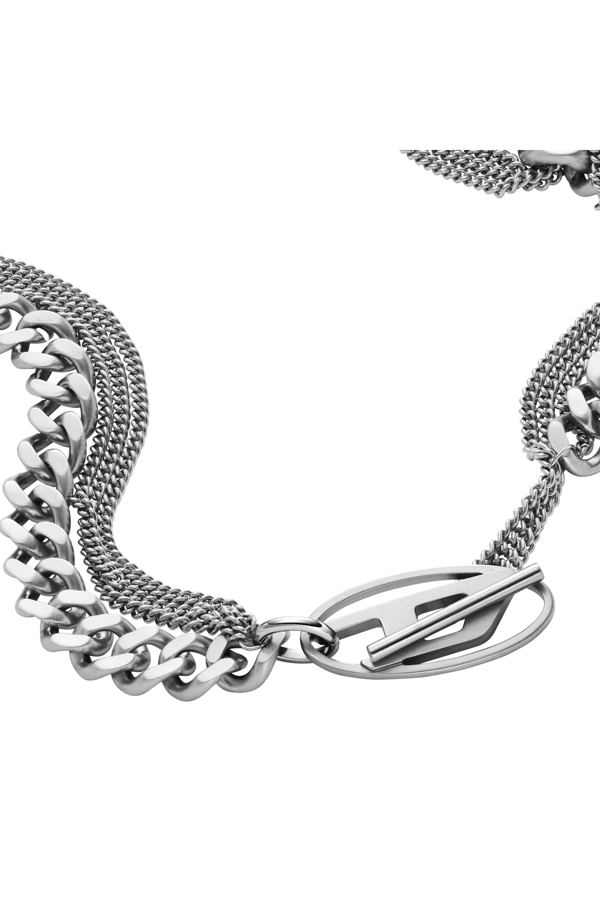 Diesel - DX1549040 JEWEL, Unisex's Stainless Steel Chain Necklace in Silver - 1