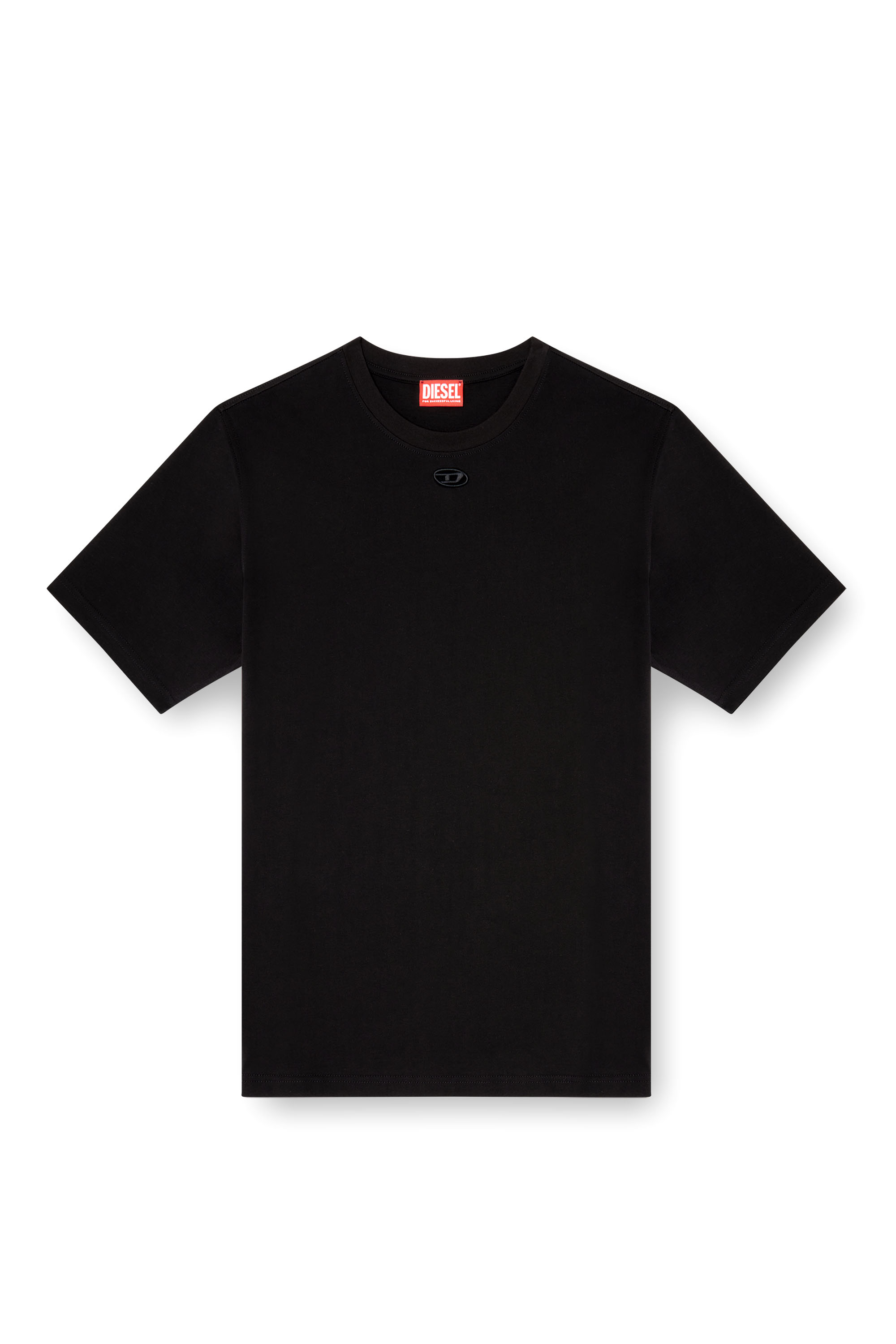 Diesel - T-ADJUST-MAREY, Herren T-Shirt mit Cutout-Oval D in Schwarz - 3