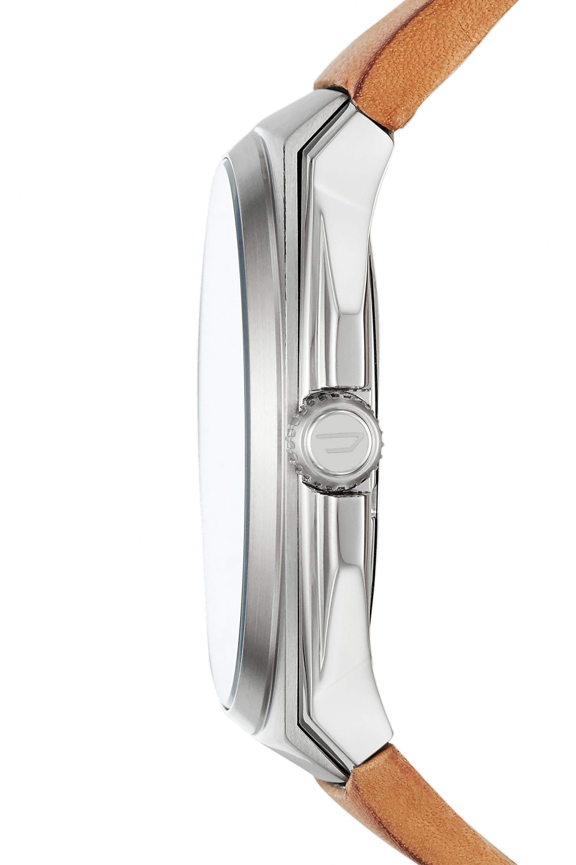 Diesel - DZ1883, Herren Stigg Armbanduhr mit drei Zeigern und braunem Lederarmband in Schwarz/Braun - 2