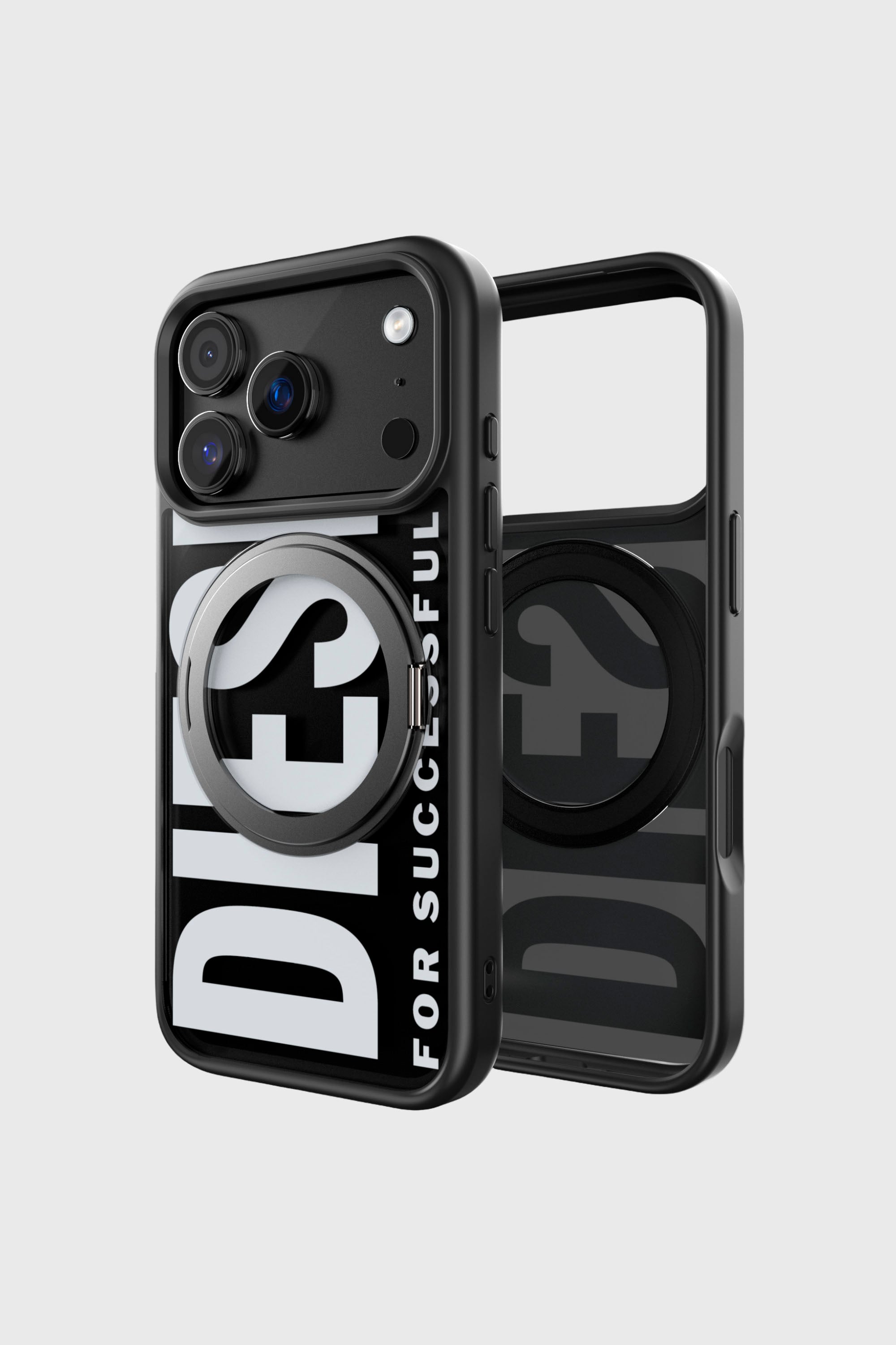 Diesel - 60405 RING STAND CASE RING STAND, Unisex Ringstand-Magsafe Case f&uuml;r iPhone 17 Pro in Schwarz - 2