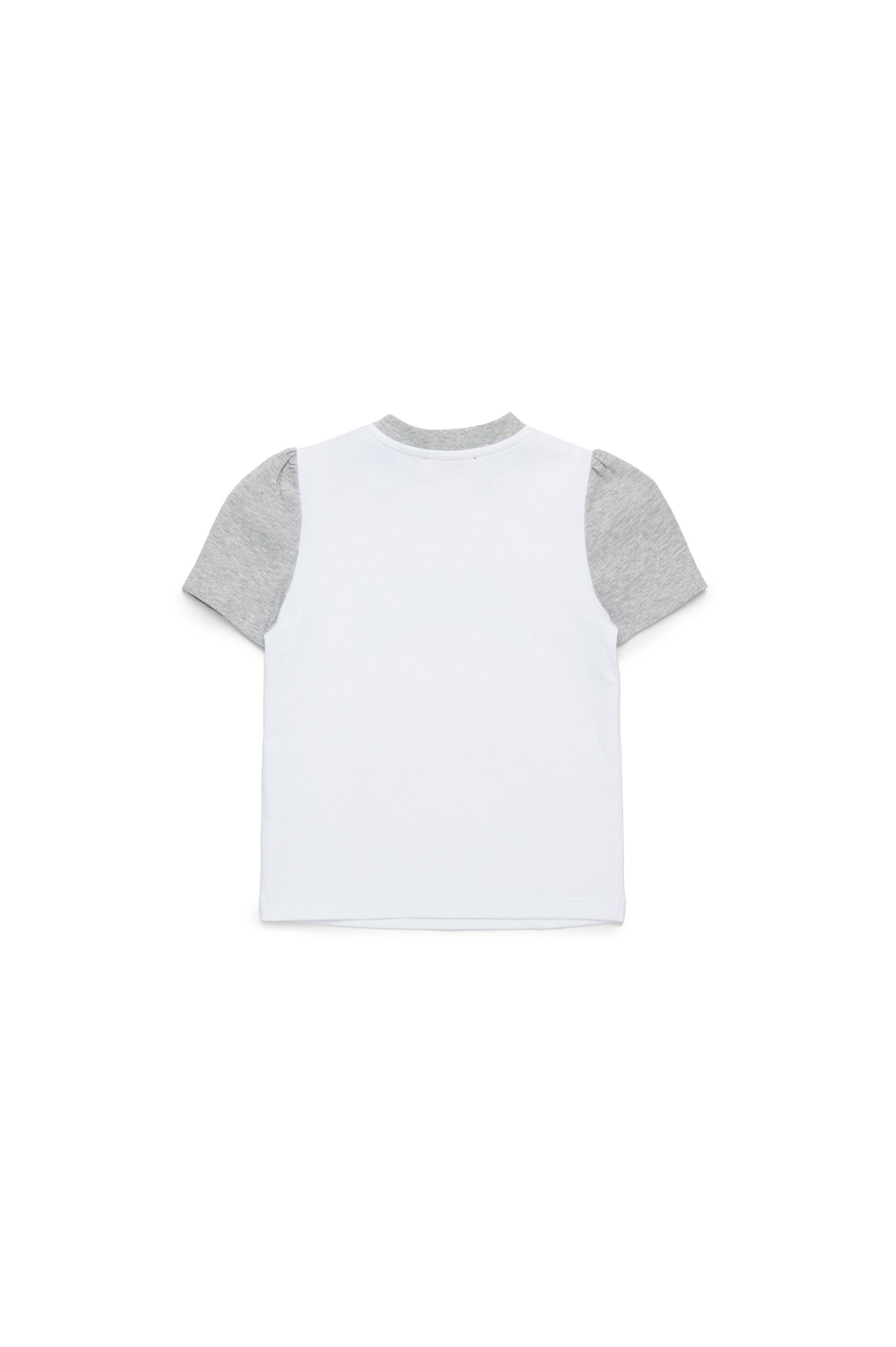 Diesel - TWELB, Damen Colourblock-T-Shirt mit Metallic-Logo in Weiß - 2