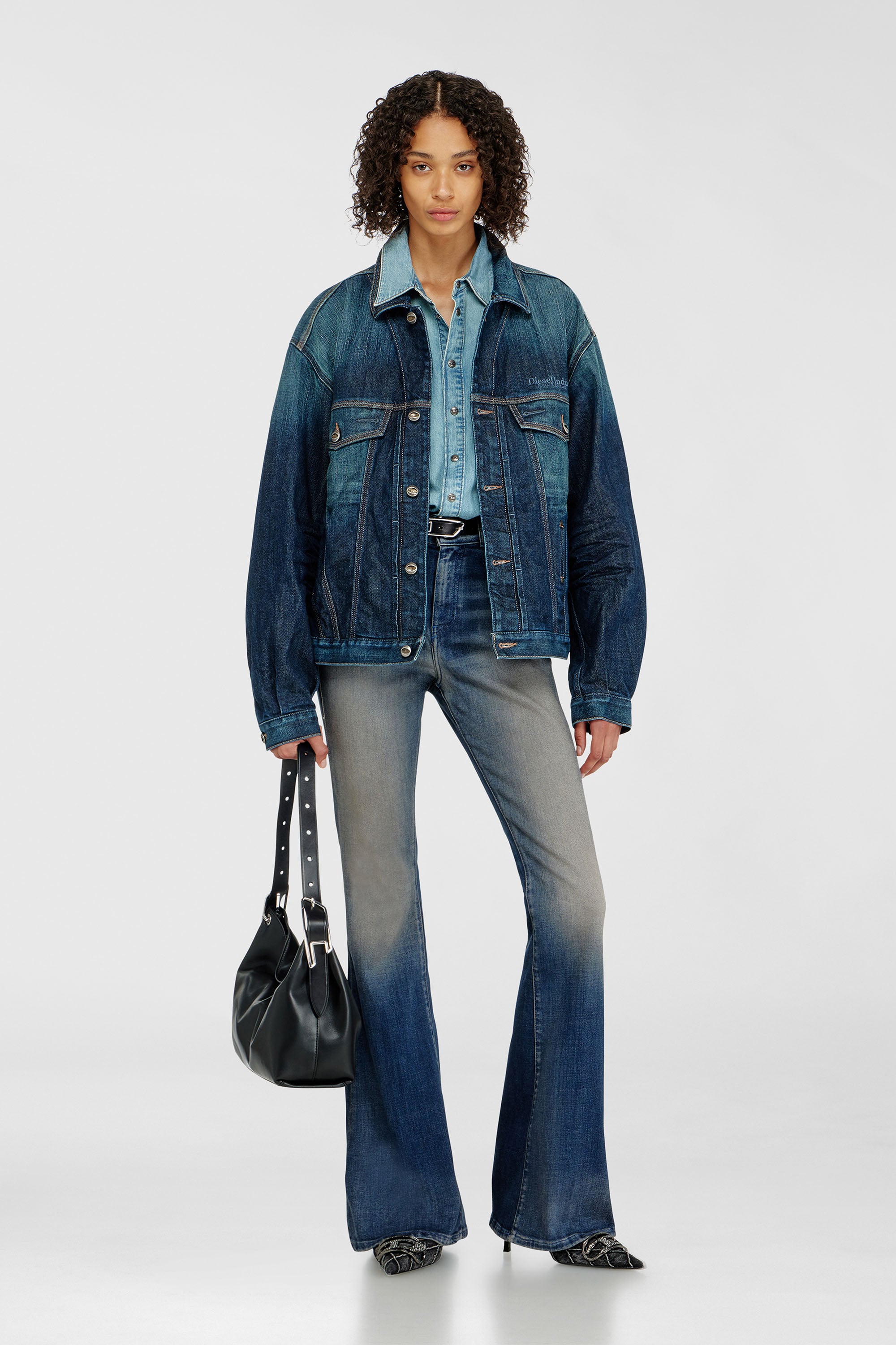 Diesel - Damen Bootcut Jeans 1973 D-Partt 09P67, Dunkelblau - 1