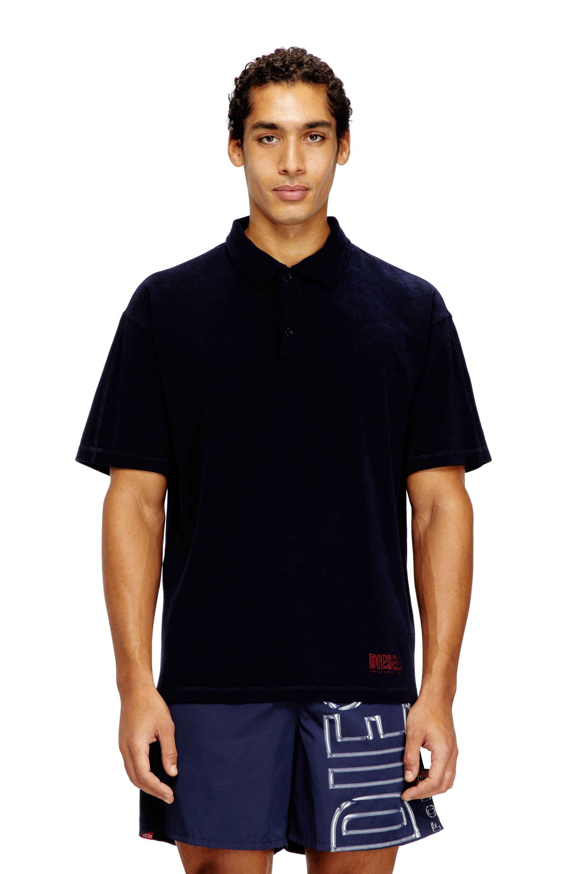 Diesel - JOSHUA-D-CORE, Herren Frottee-Baumwoll-Poloshirt in null - 1