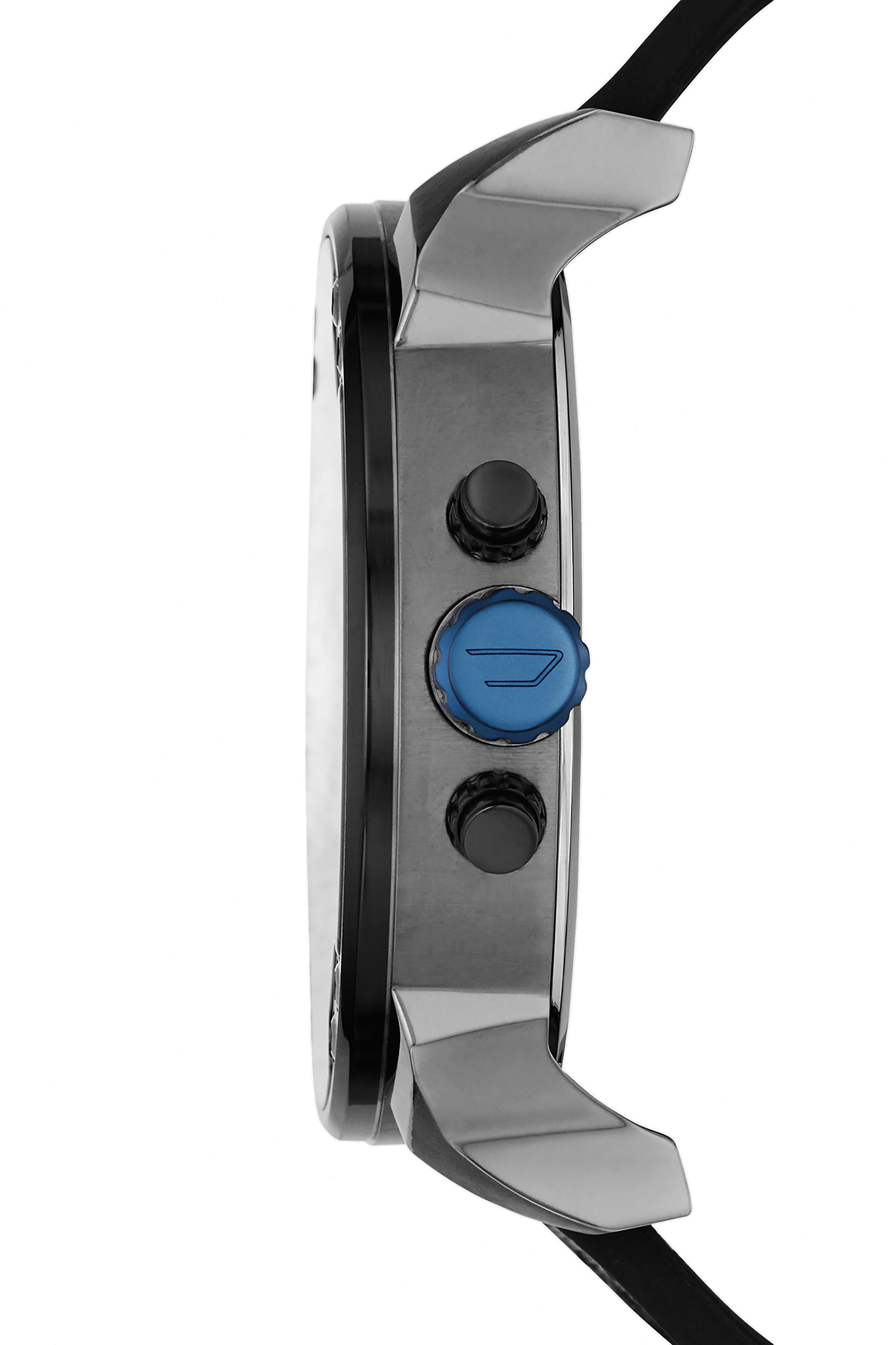 Diesel - DZ7420, Herren Mr. Daddy 2.0 Armbanduhr mit Silikonarmband und Chronograph-Anzeige in Schwarz/Blau - 2